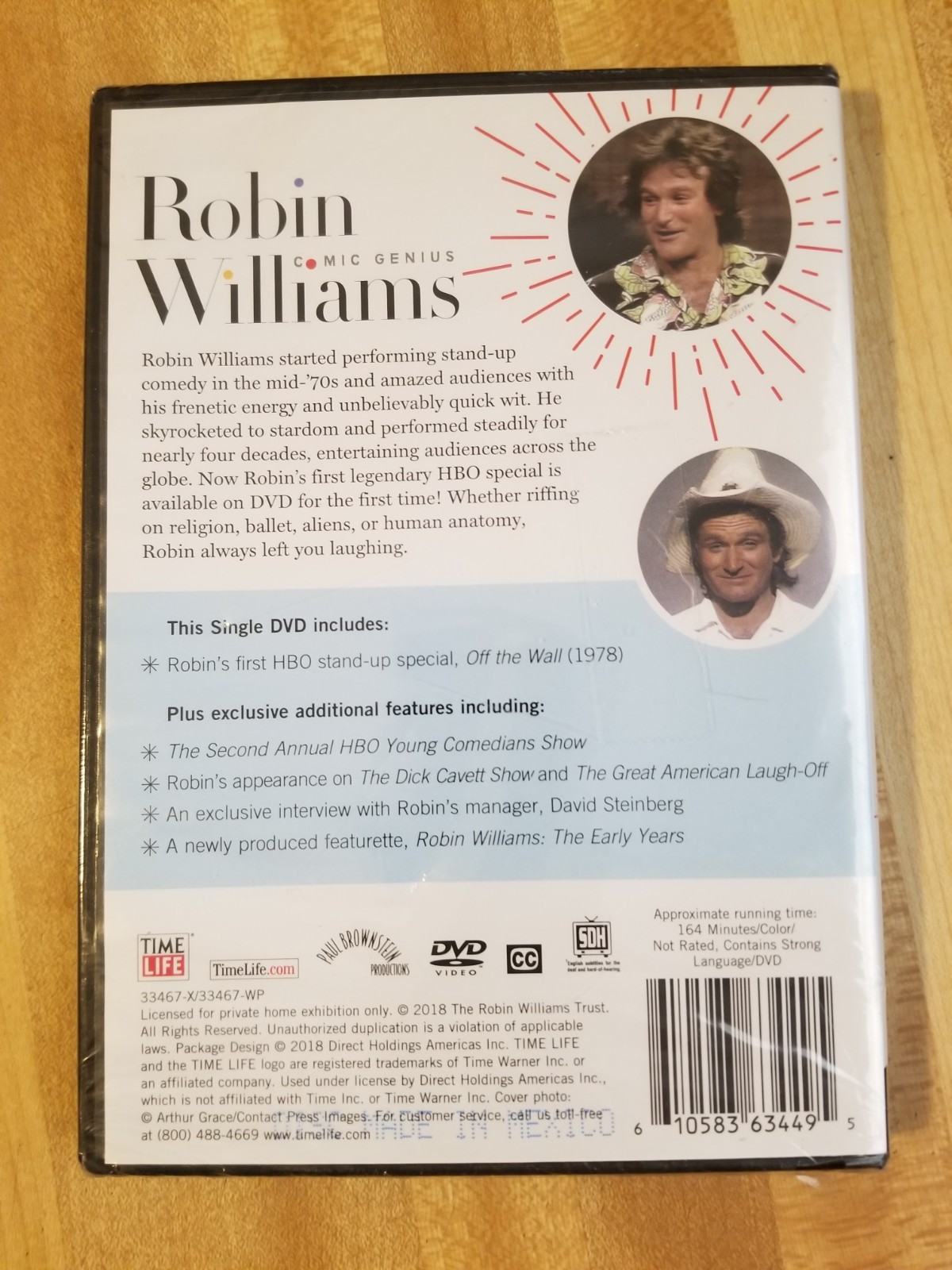 Robin Williams: Comic Genius (DVD, 2018 – 1 Disc) – Time Life New Sealed