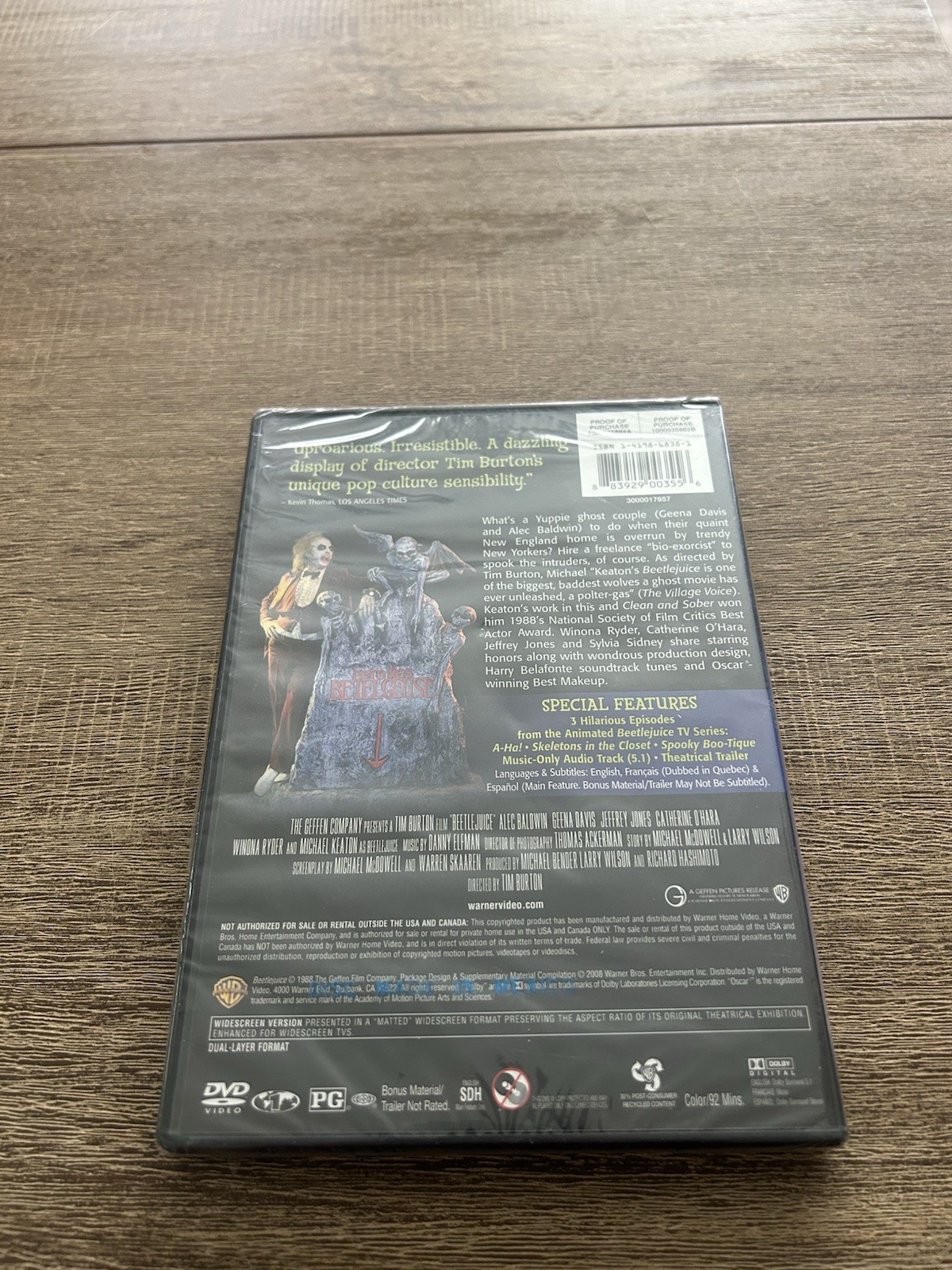 Beetlejuice (DVD, 2008, 20th Anniversary Deluxe Edition) New & Sealed