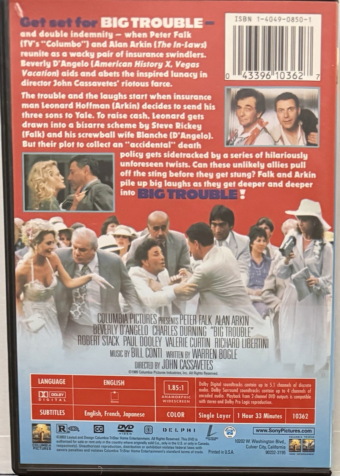 Big Trouble (DVD, 1986) Peter Falk