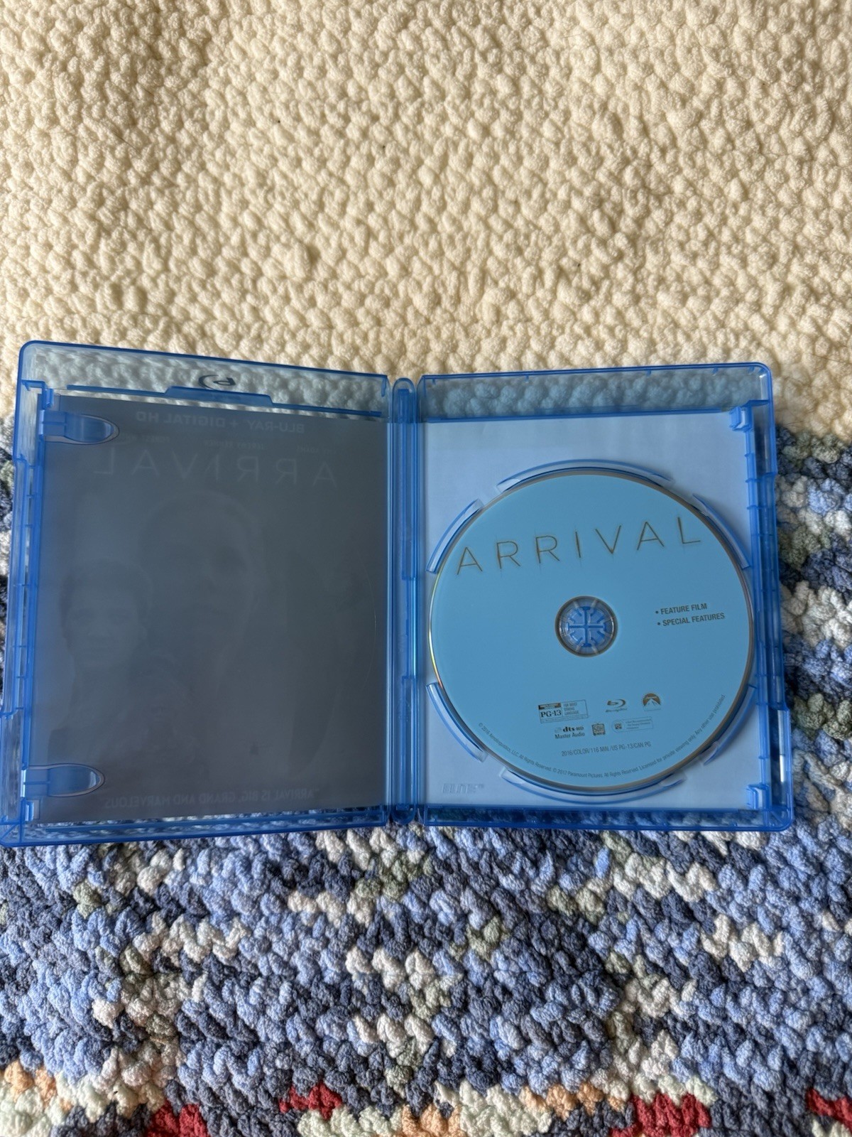 Arrival (2016) Blu-ray NO DIGITAL CODE, Denis Villeneuve