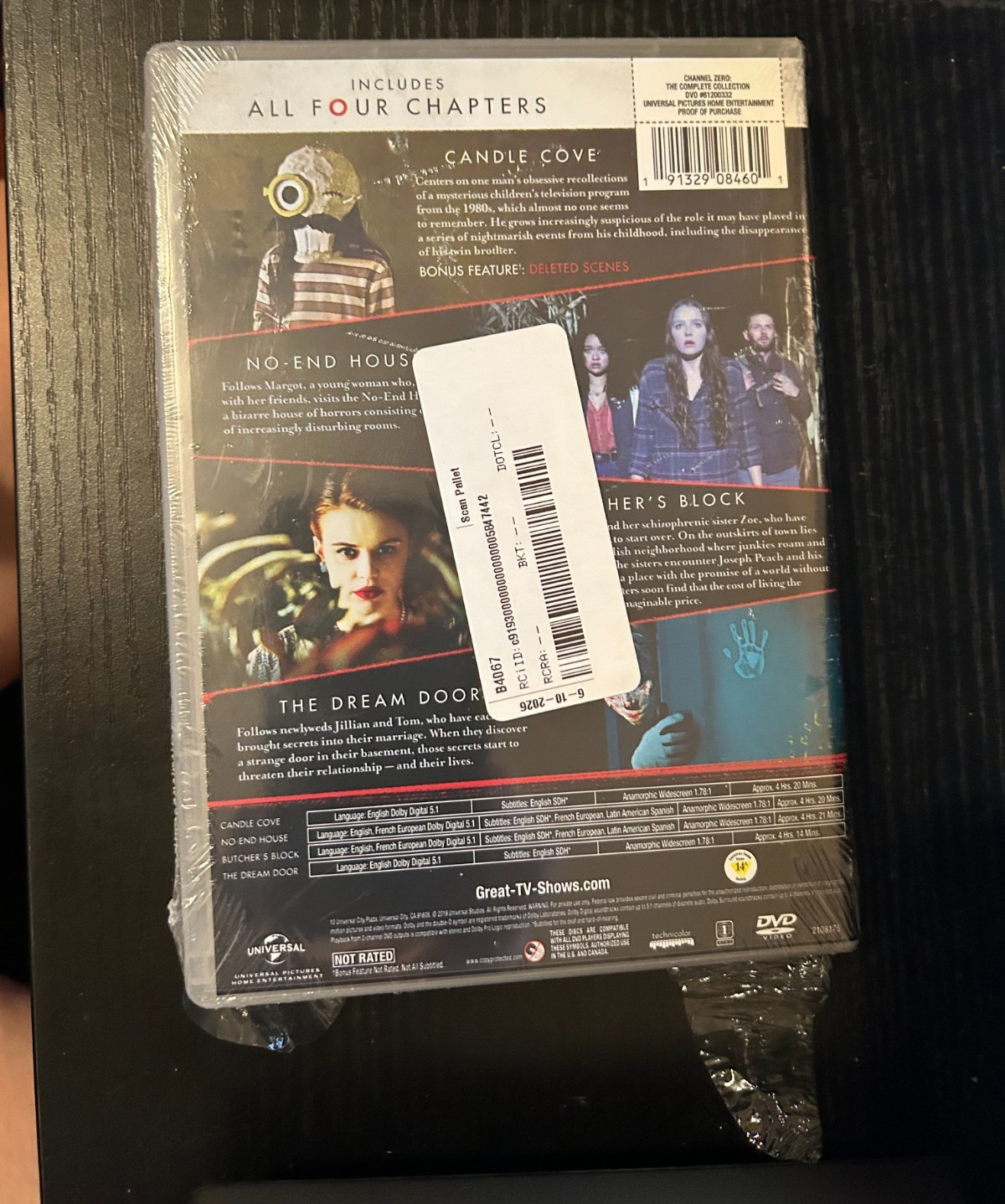 Channel Zero The Complete Collection DVD 8 Discs All 4 Chapters SYFY Network