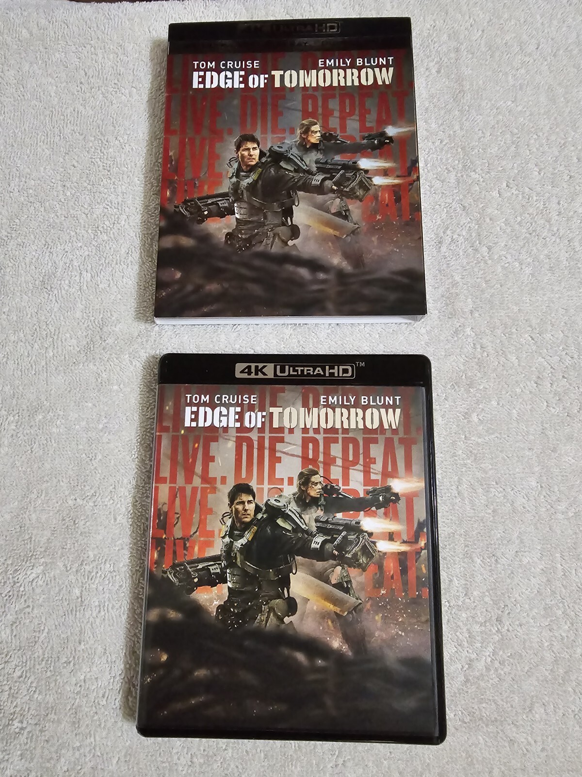 EDGE OF TOMORROW (4KUltra HD/Blu-Ray, 2-Disc Set) W/OOP Slipcover, No DIGITAL