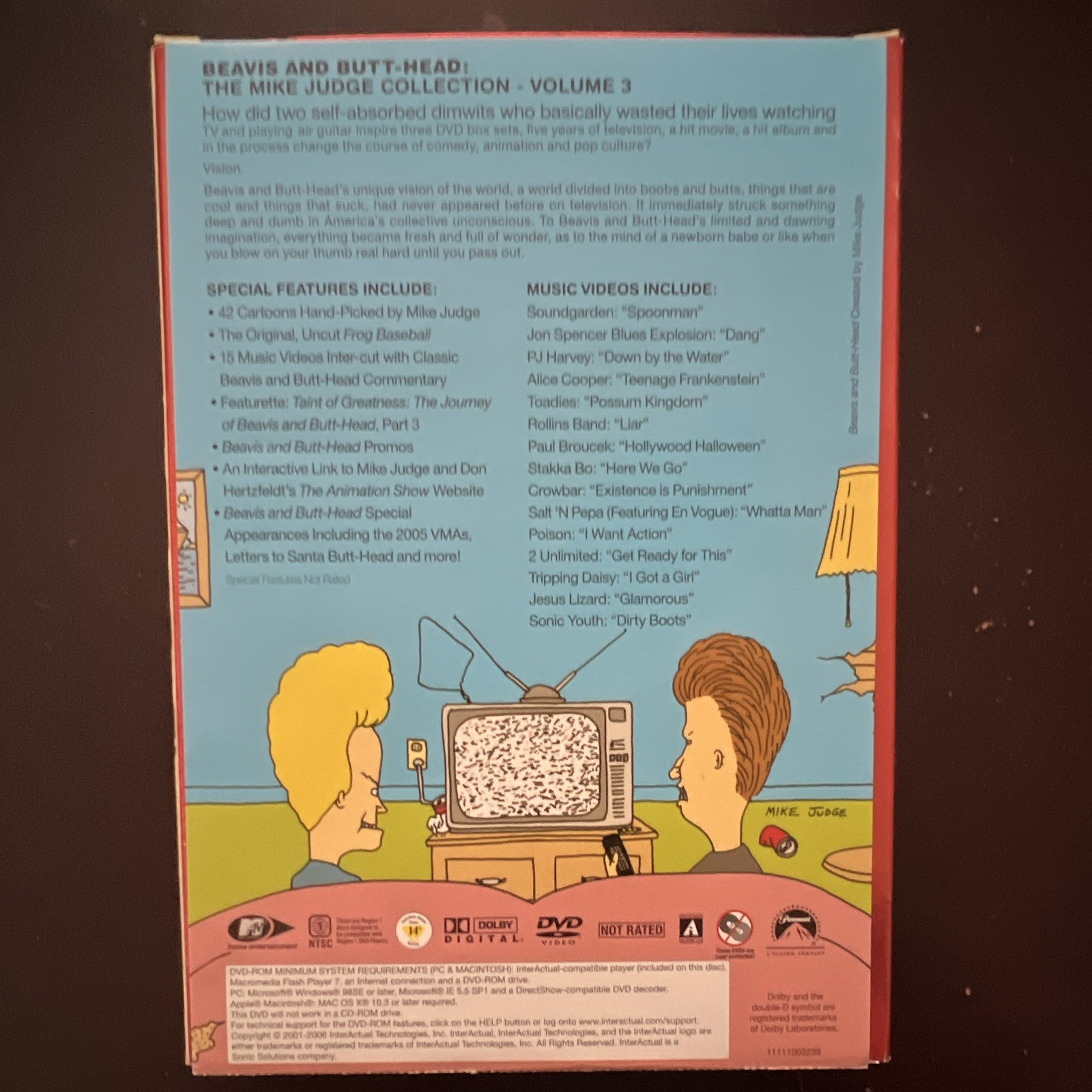 MTV Beavis and Butt-Head Mike Judge Collection Vol 3 DVD NR Region 1 2005