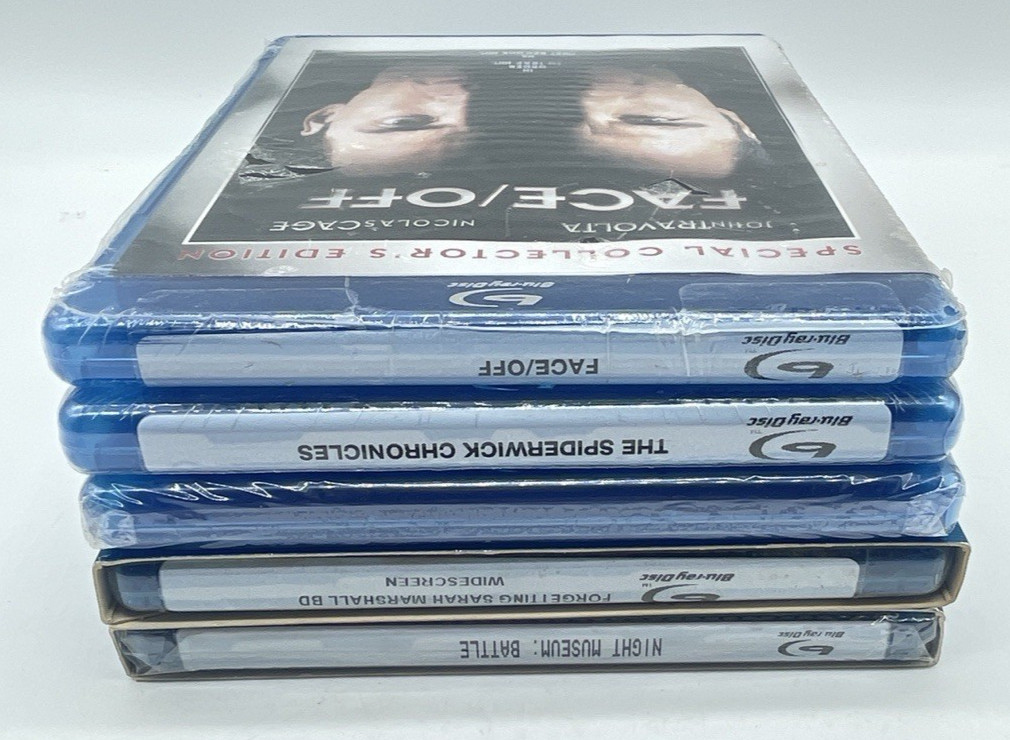 5 Sealed Bluray Lot Van Helsing, Face/Off, Forgetting Sarah Marshall, and 2 More
