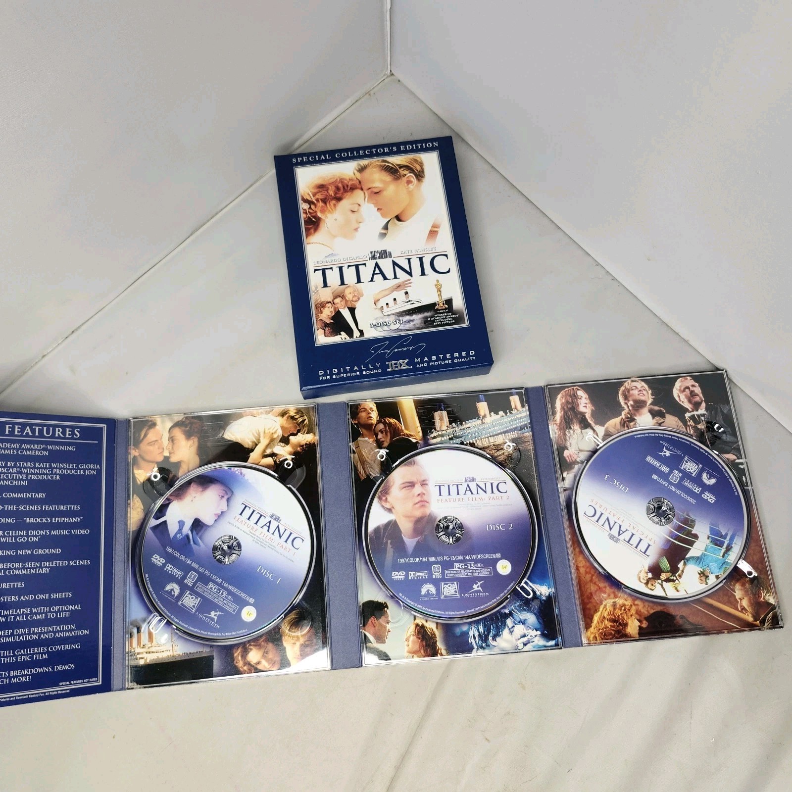 Titanic Special Collector’s Edition DVD 2005 3-Disc Box Set Leonardo DiCaprio