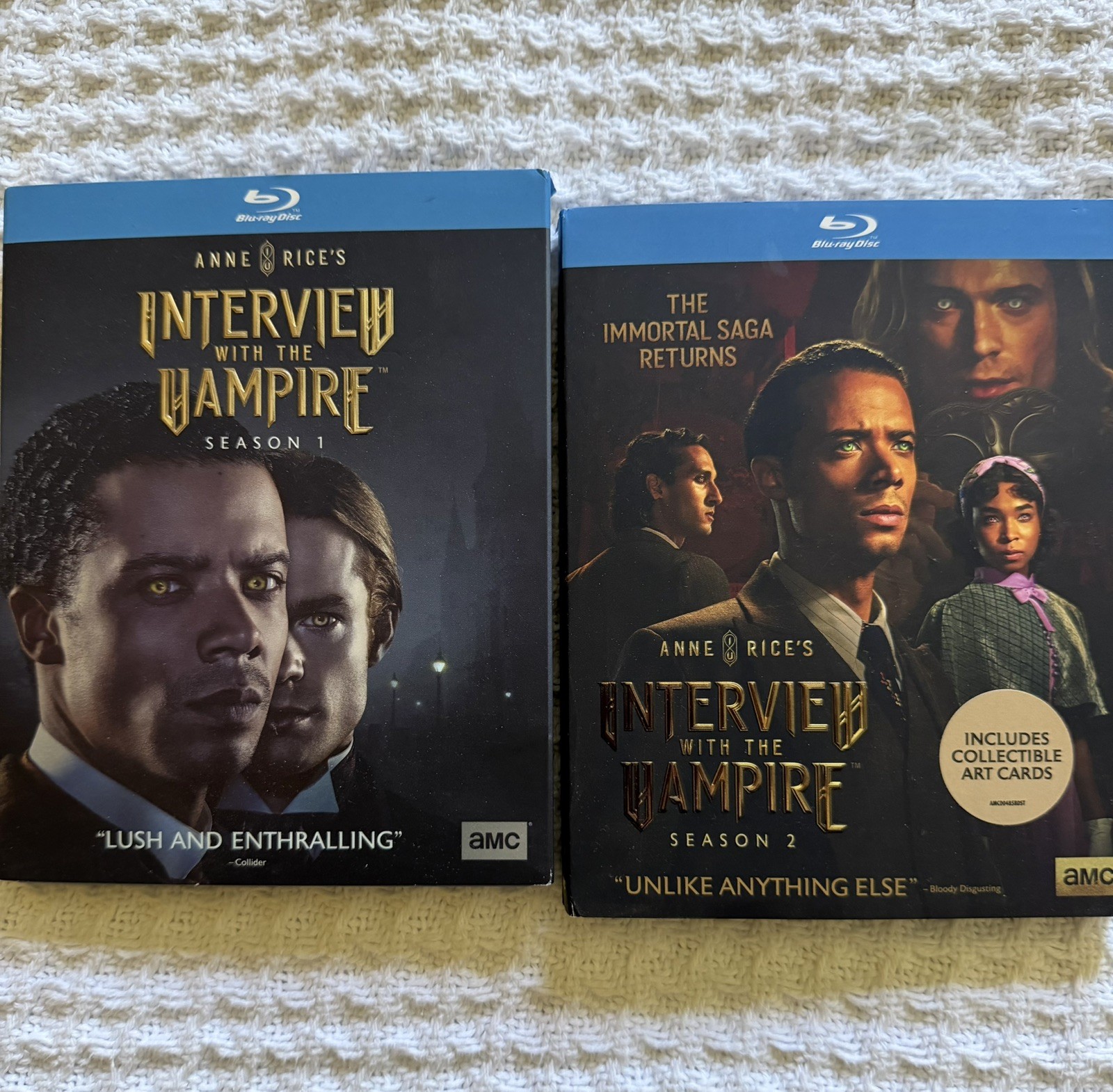 Interview with the Vampire seasons 1 and 2 blu-rays