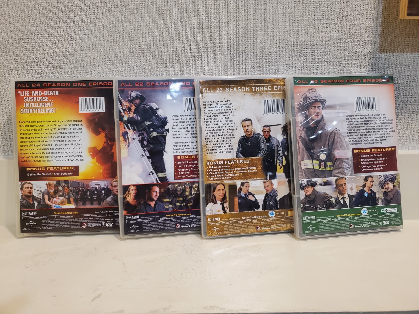 Chicago Fire: Seasons 1-4 DVDs
