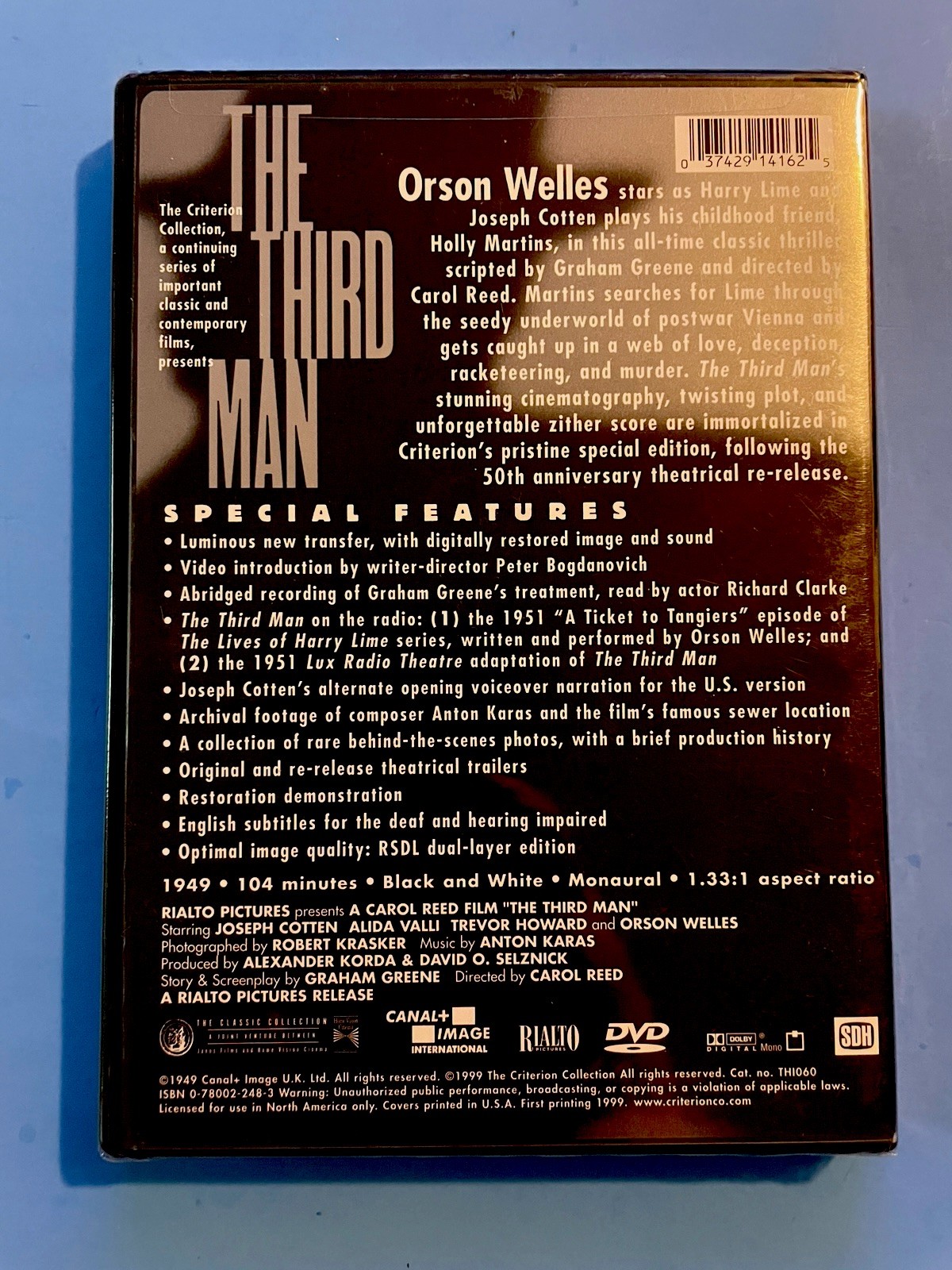 The Third Man (DVD, 1999, Criterion Collection)