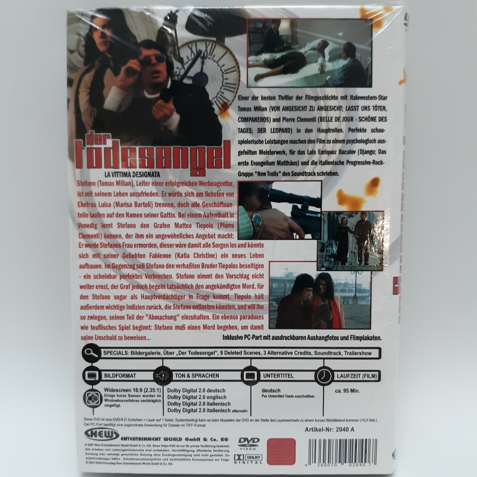The Designated Victim DVD Italian Cover w/ German Descrip. English, Germ,Italy