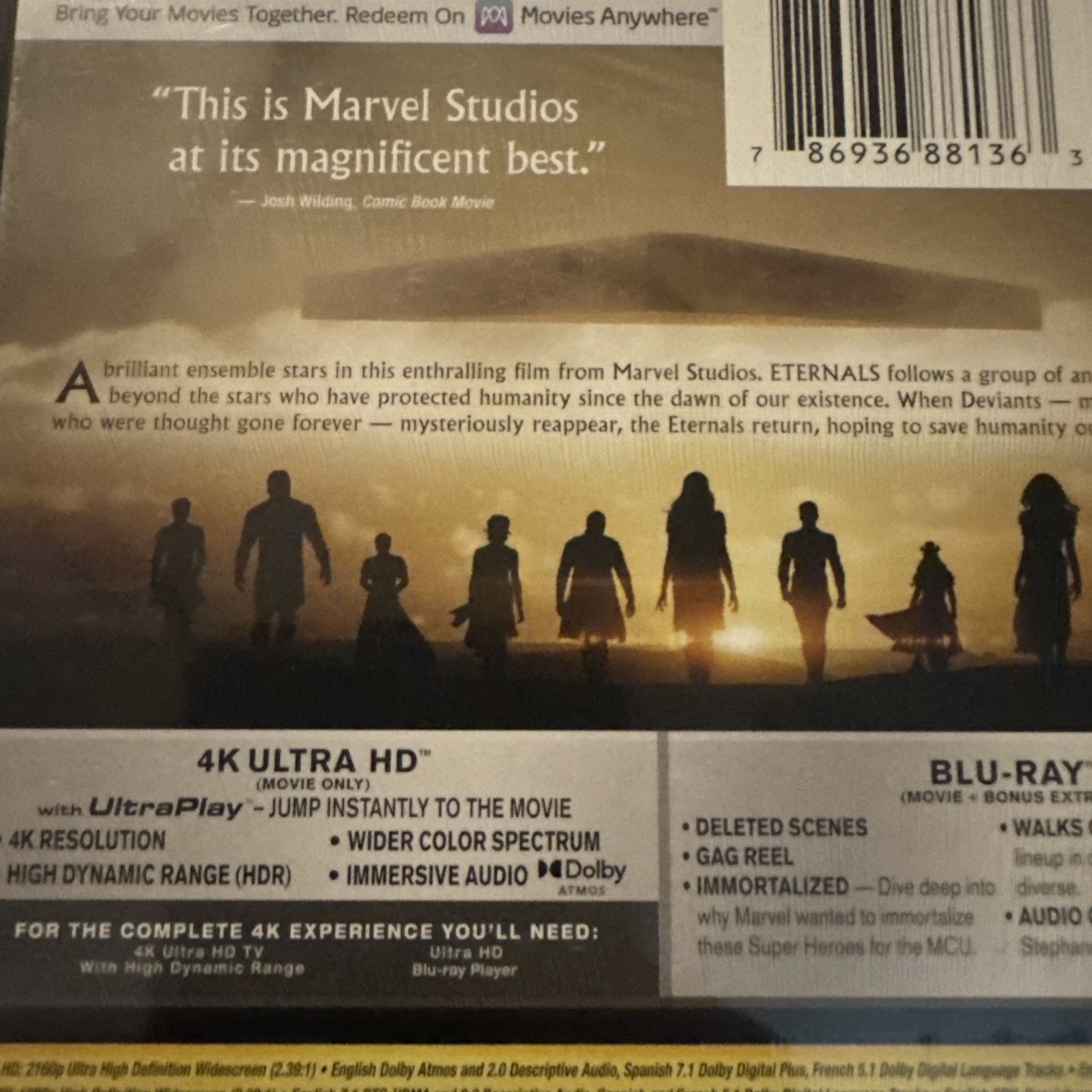 Eternals Steelbook 4K UHD + Blu-ray + DIGITAL Best Buy Limited Edition New
