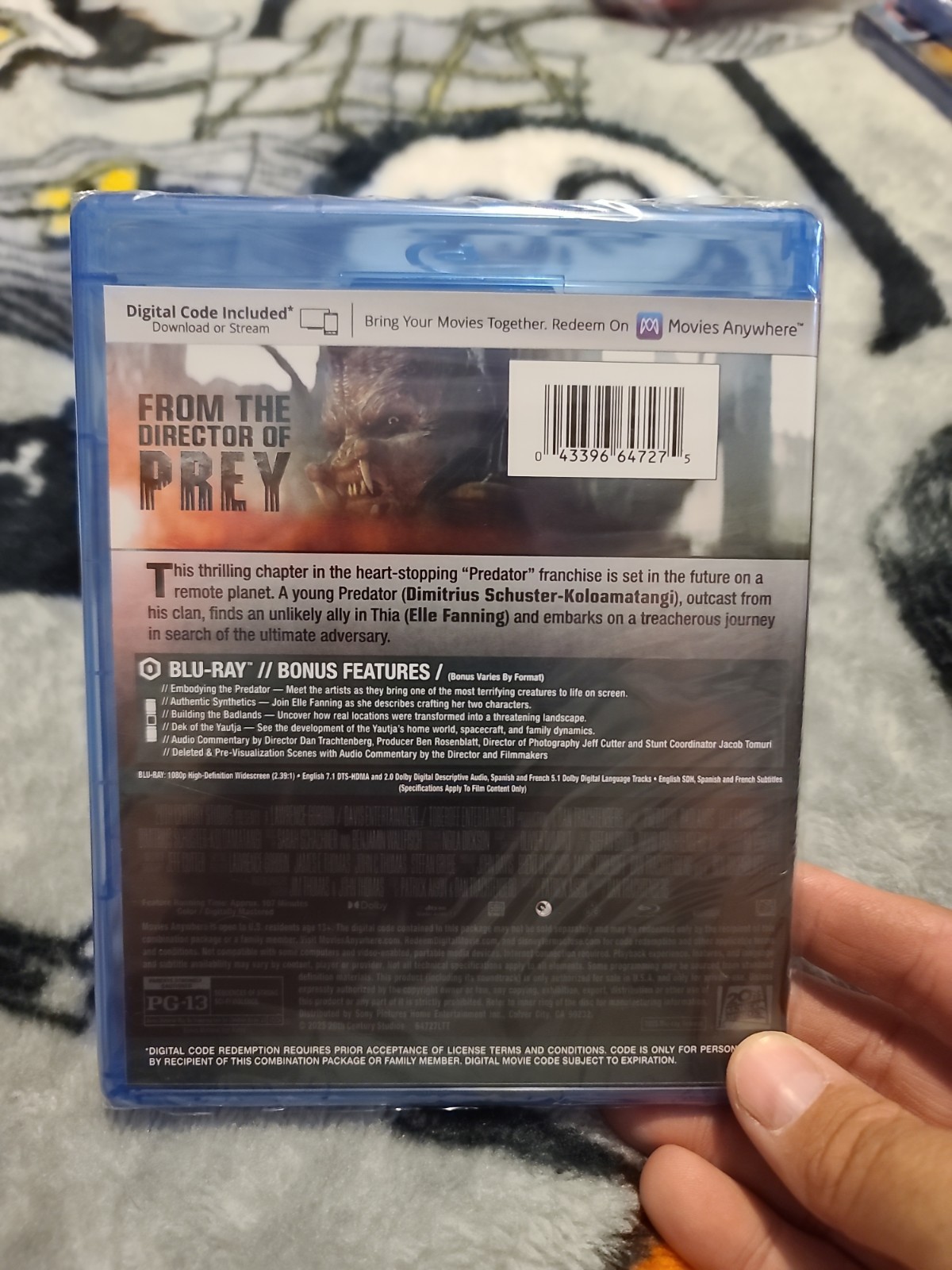 Predator badlands, Blu-ray + Digital Code Brand New Sealed