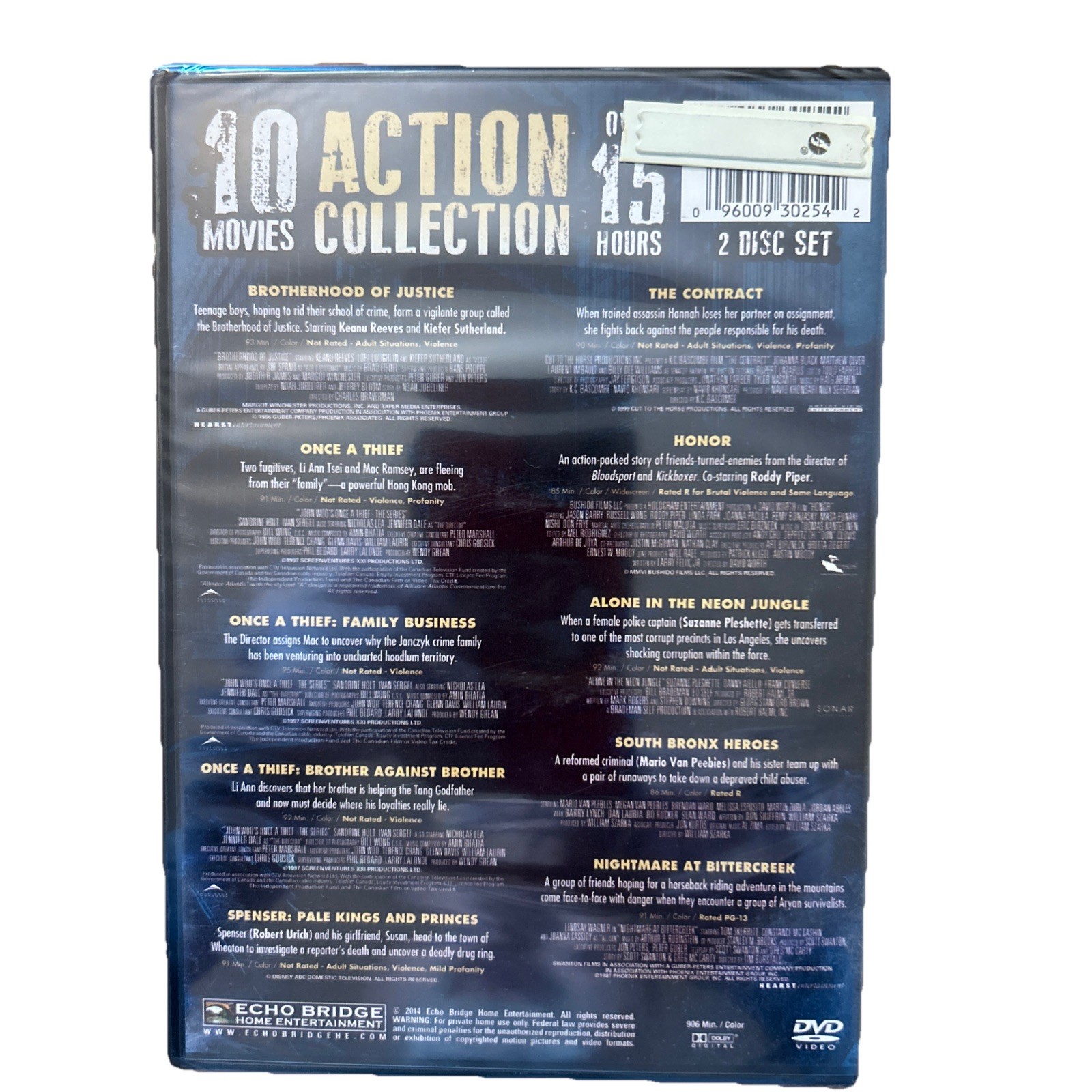 Brotherhood Of Justice: 10 Movies – Keanu Reeves , New Sealed DVD