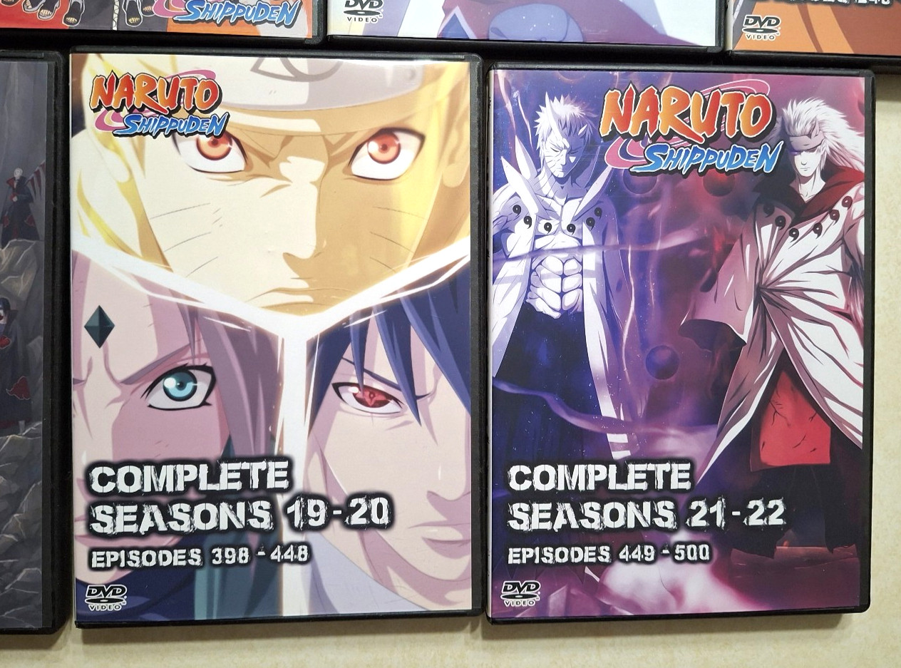Naruto Shippuden Complete Series DVD Set Seasons 1-22 Ep 1-500 Viz Media 54 Disc