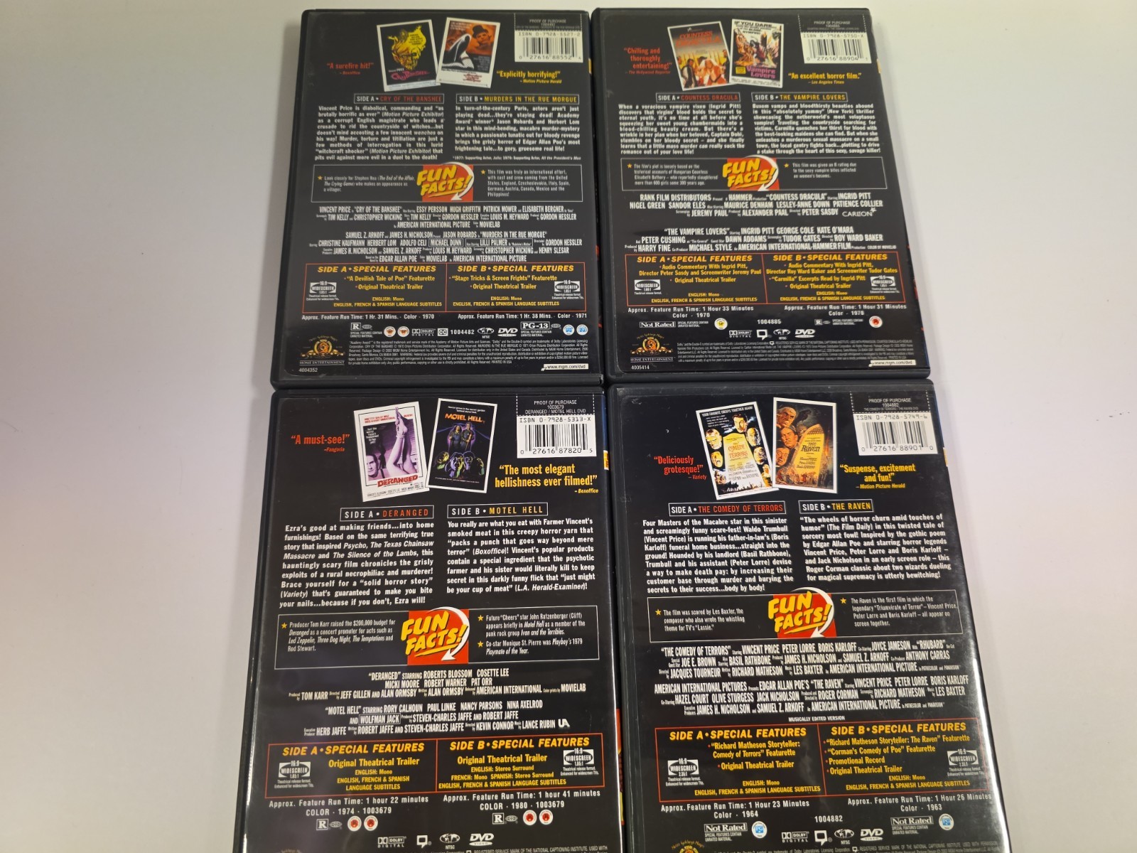 horror dvd lot Of Sets 12 Collections 94 Movies