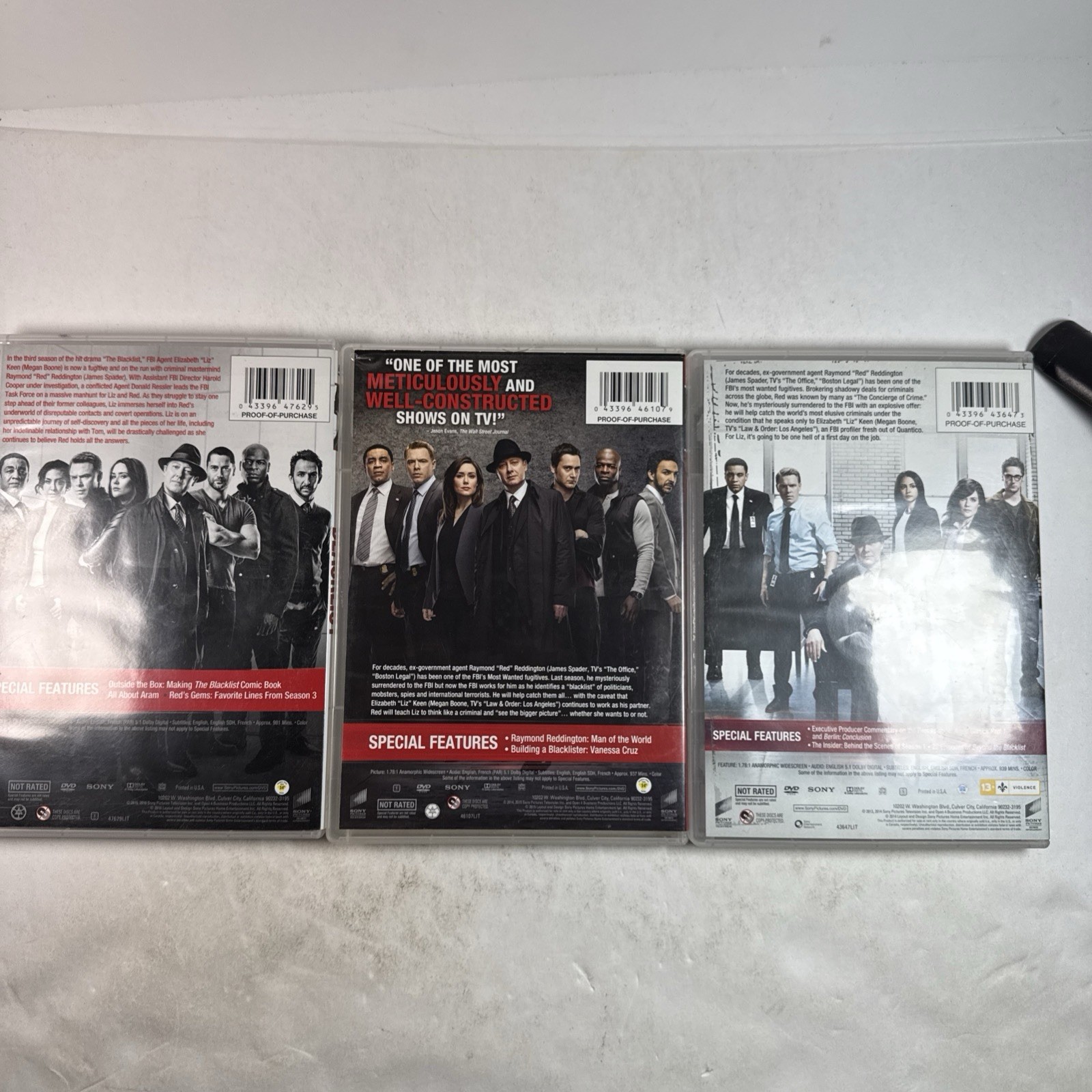 The Blacklist (Seasons 1-3) : James Spader (Raymond Reddington)