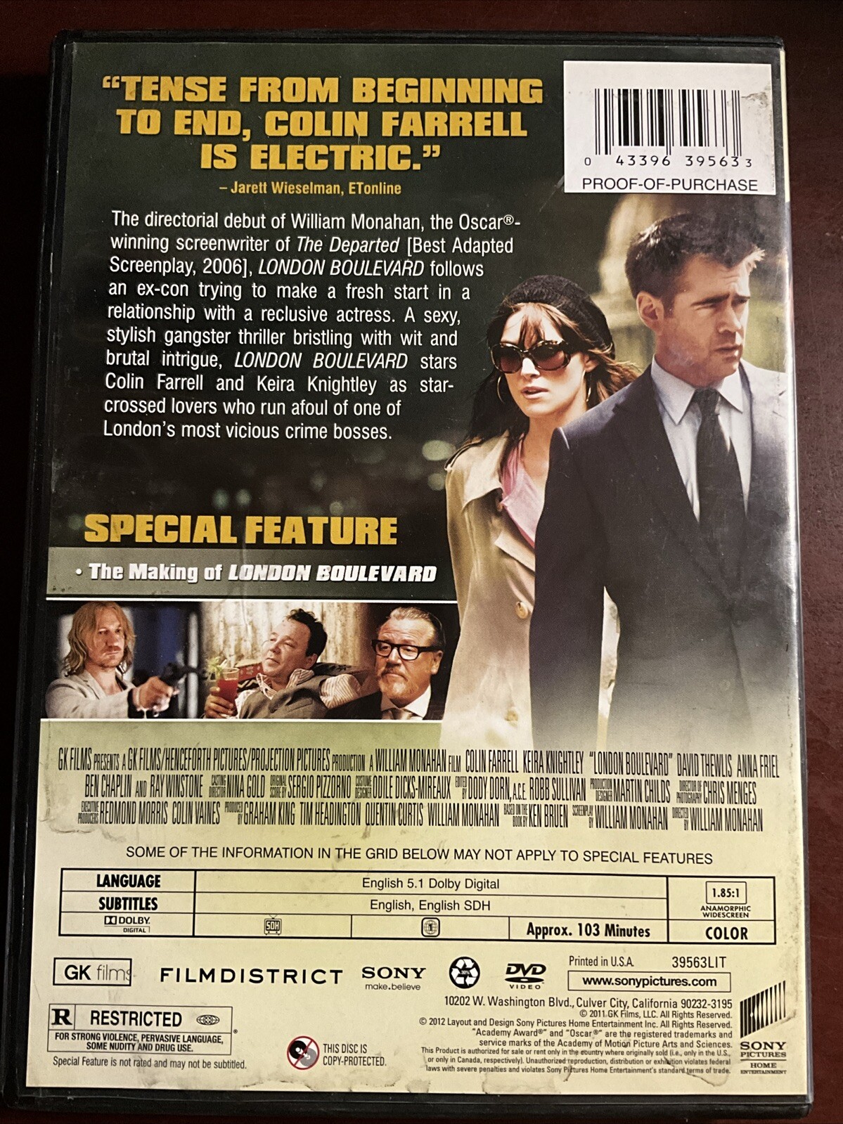 London Boulevard (DVD, 2010)