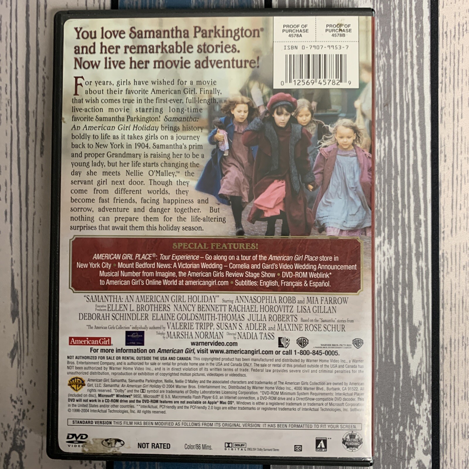 Samantha – An American Girl Holiday – DVD – VERY GOOD – COMPLETE