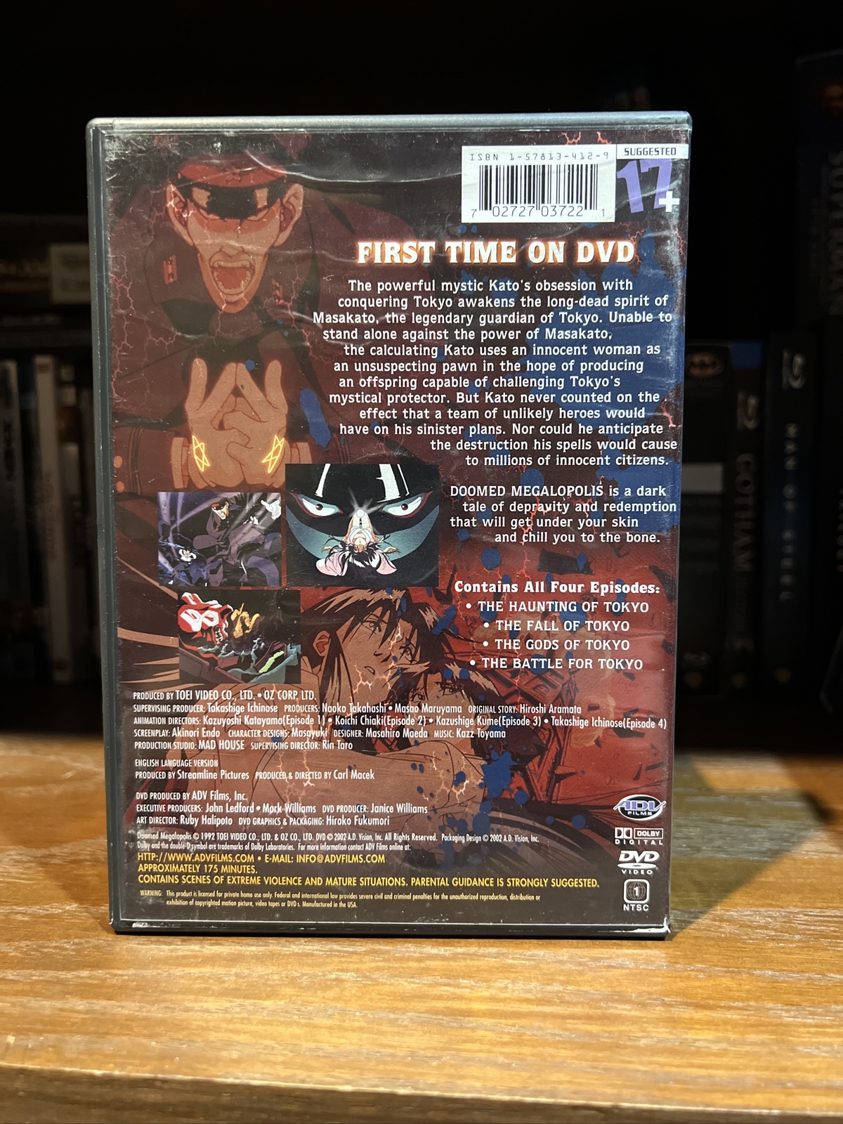 Doomed Megalopolis 2-DVD Complete Anime Series Eps 1-4 Supernatural ADV Films