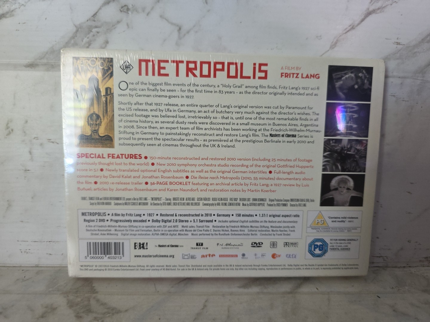 Metropolis: Reconstructed & Restored (1927) Masters Of Cinema #8 NEW & SEALED