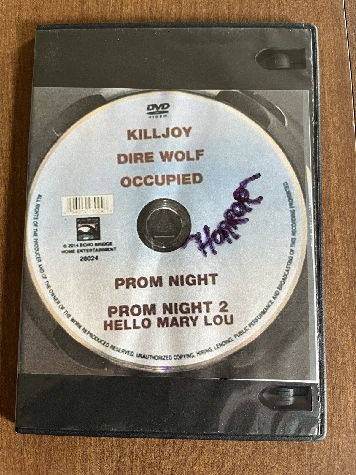 Horror Movie DVD Lot (10) – Test Played Great Condition
