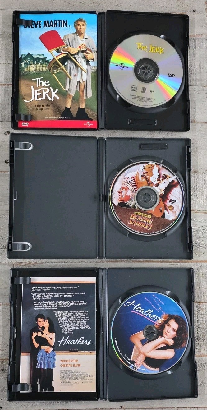 Comedy 3-DVD Lot The Jerk / Blazing Saddles / Heathers