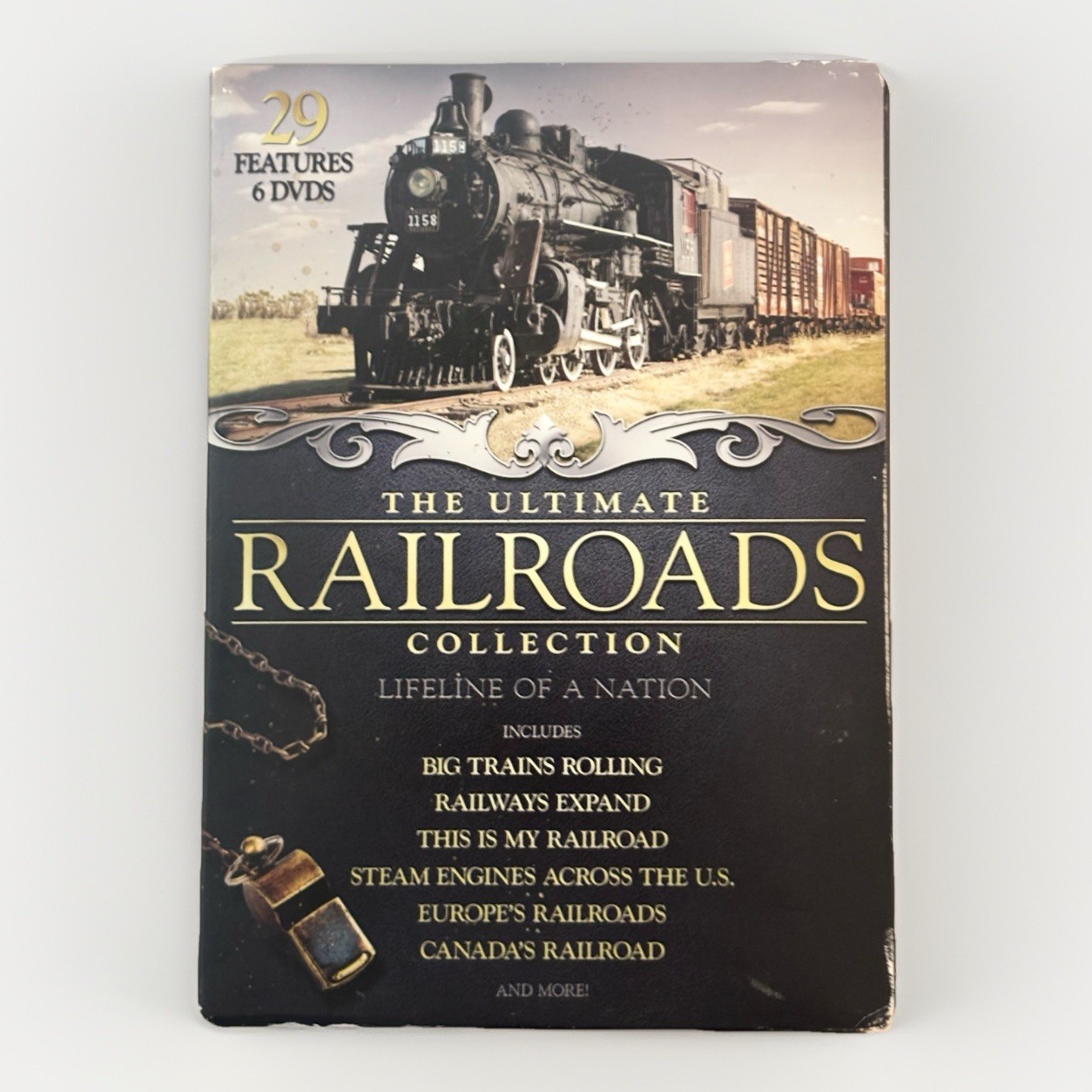 2007 The Ultimate Railroads Collection Lifeline of a Nation (DVD 6-Disc Set)