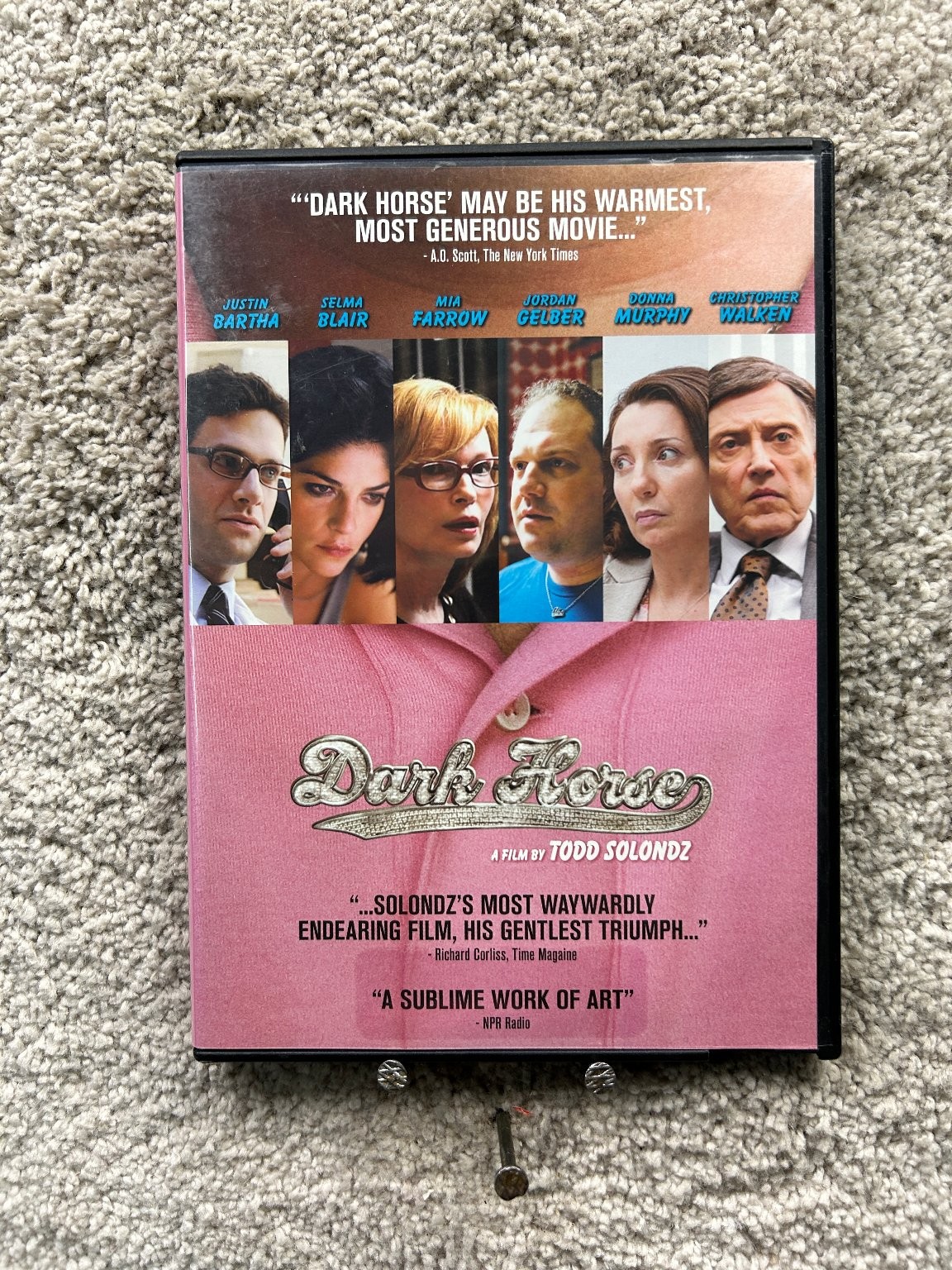 Dark Horse DVD 2015 Todd Solondz, Justin Bartha, Selma Blair, Christopher Walken