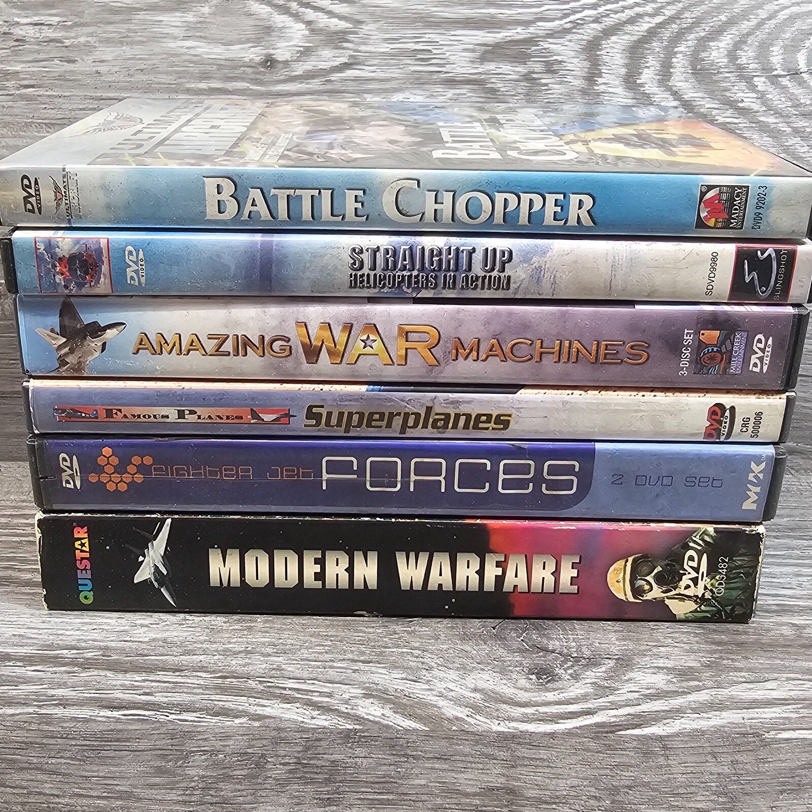 DVD Lot Military Fighter Jets Battle Chopper War Machine Modern Warfare 14 discs