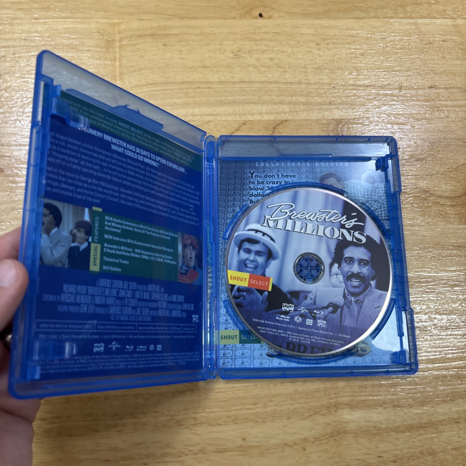 Brewster’s Millions – 1985 – Collector’s Edition (Blu-ray, 2020) With Slipcover