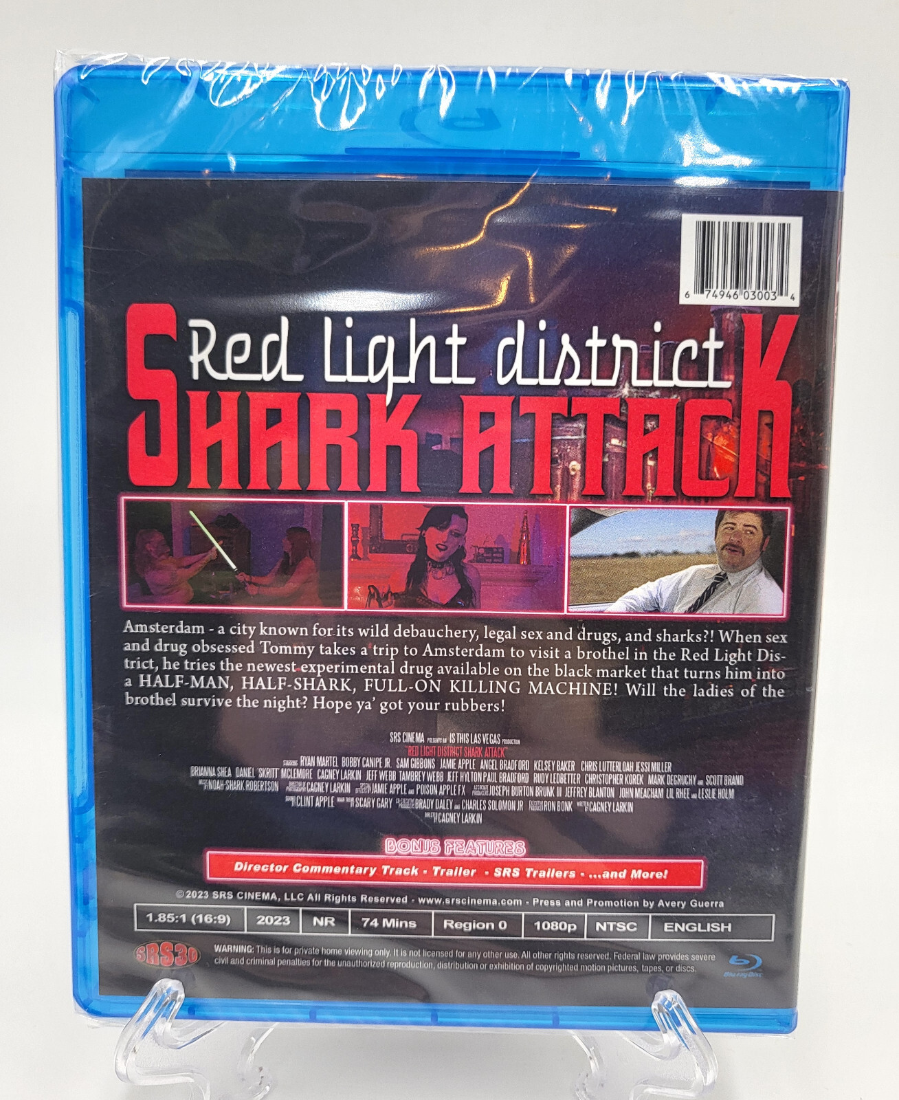 SRS CINEMA BLU-RAY NEW RED LIGHT DISTRICT SHARK ATTACK LIMITED EDITION OOP JAWS