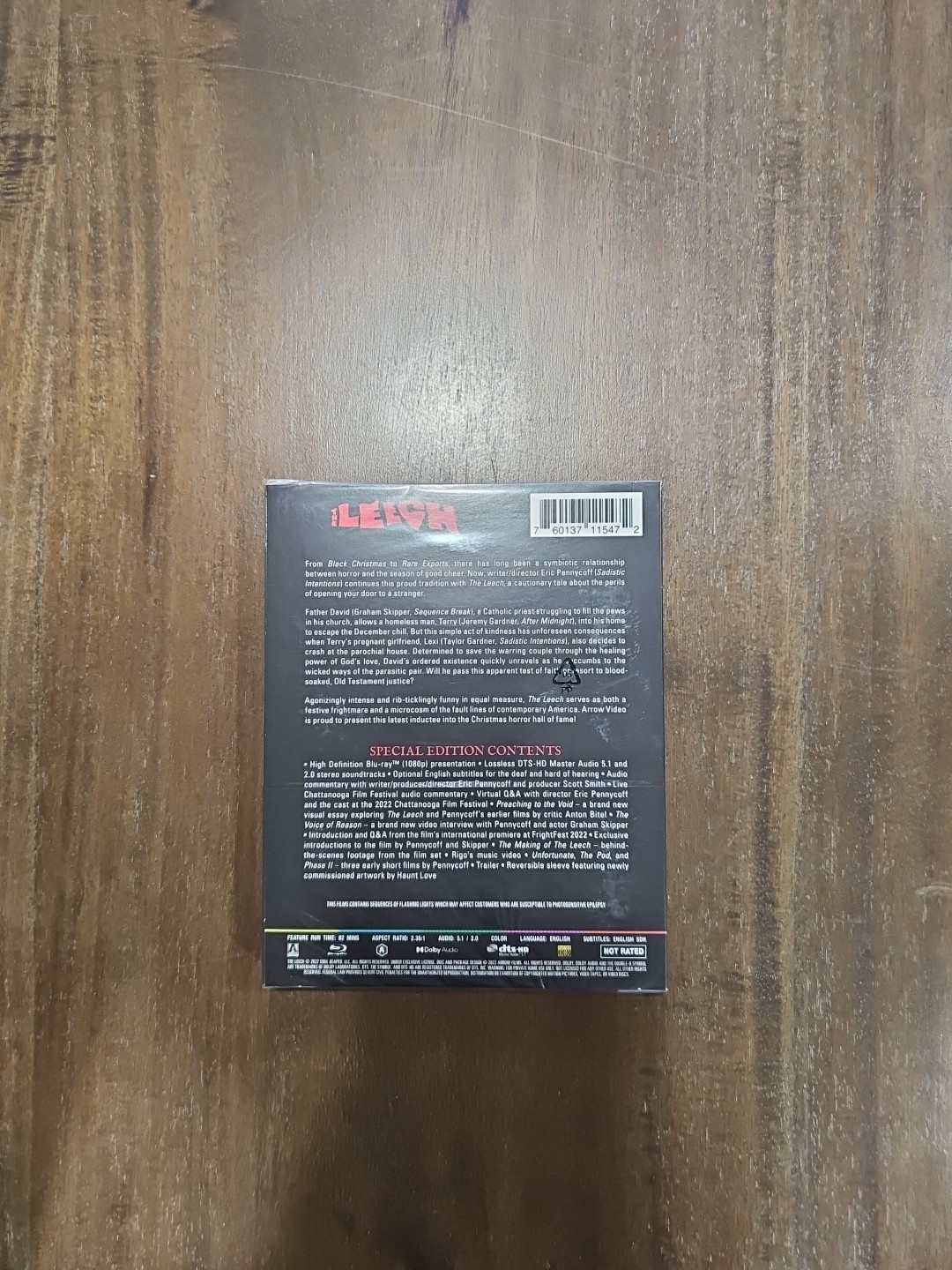 The Leech (2022) Bluray W/Slipcover Arrow Video Brand New