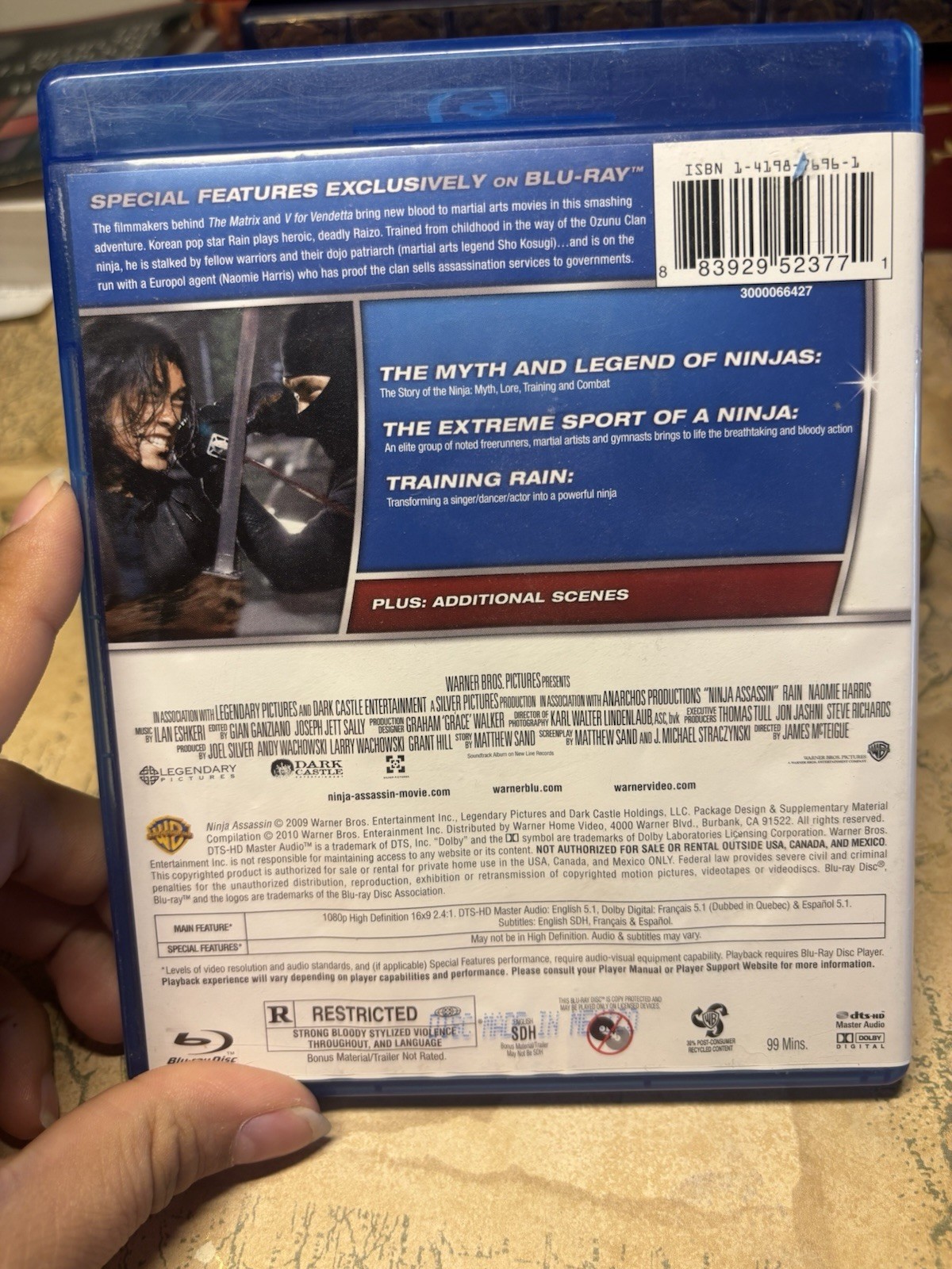 Ninja Assassin 2009 Blu-ray