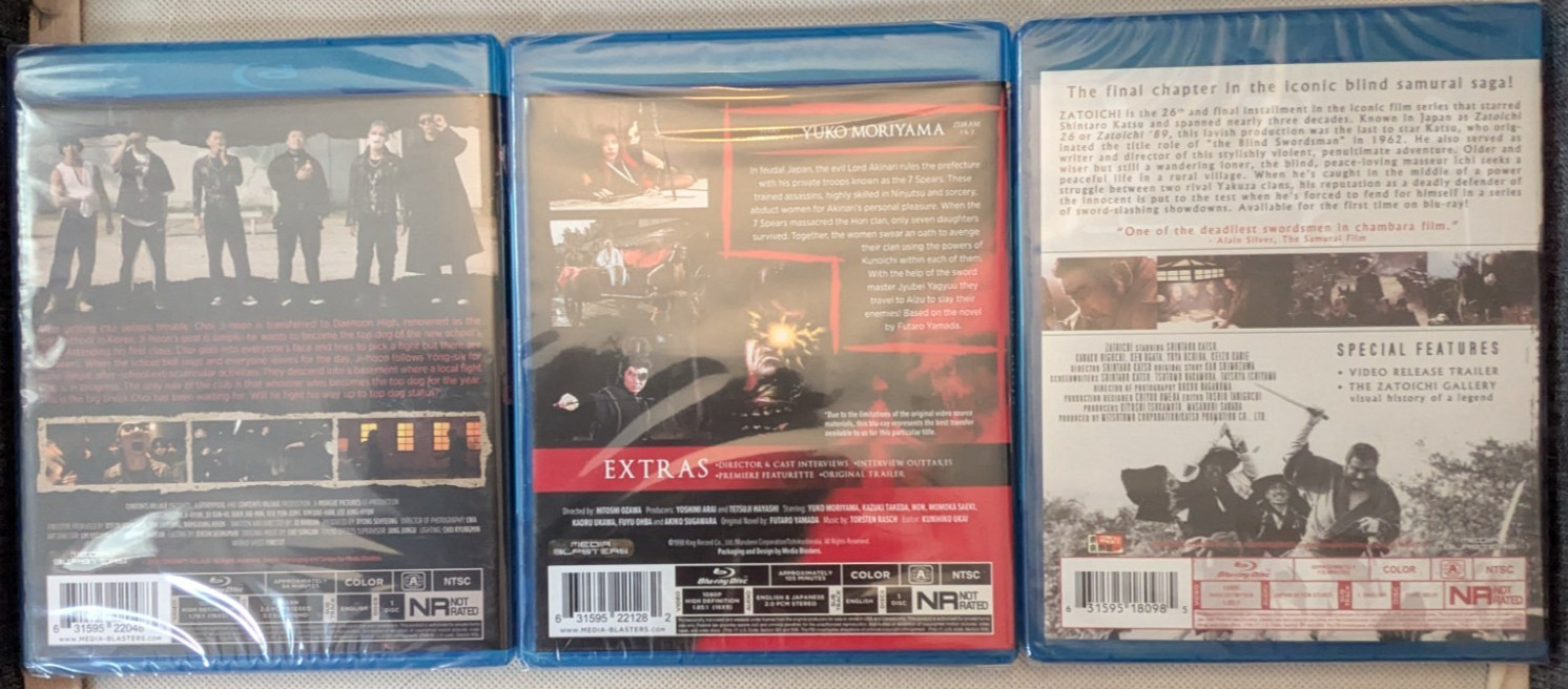 12 Tokyo Shock Blu-ray Lot Miike Fukasaku Martial Arts Cult Horror NEW SEALED