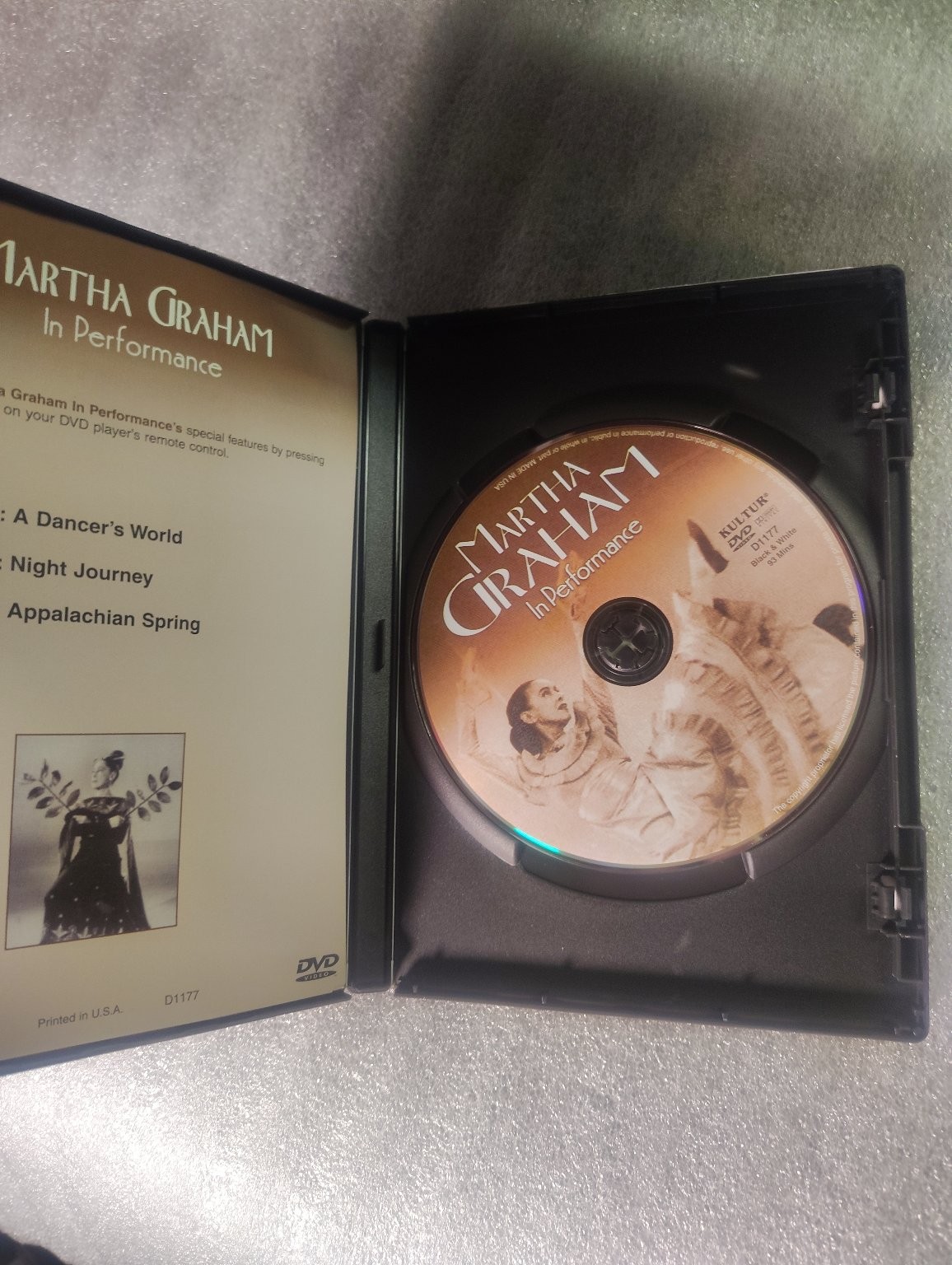 Martha Graham In Performance DVD 93 Min Dance Legend Special Features