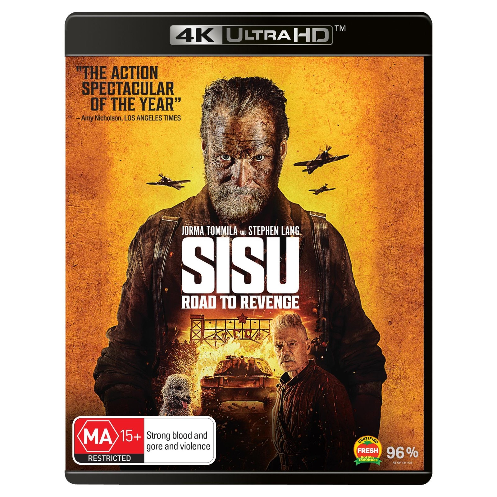 Sisu: Road to Revenge 4K Ultra HD | Jorma Tommila | Region Free