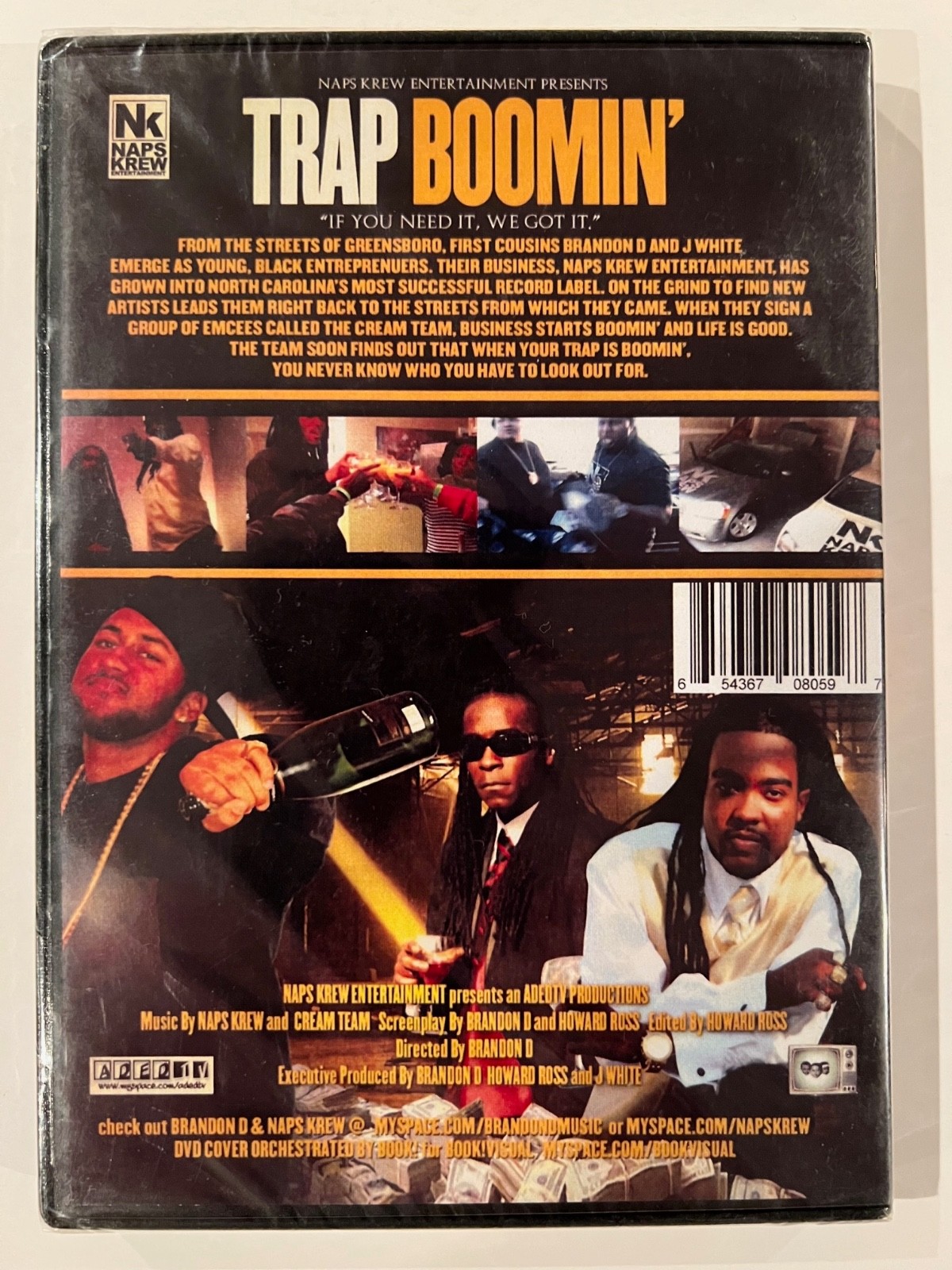 Trap Boomin’: The Naps Krew Story BRAND NEW/FACTORY SEALED DVD Brandon D/J White