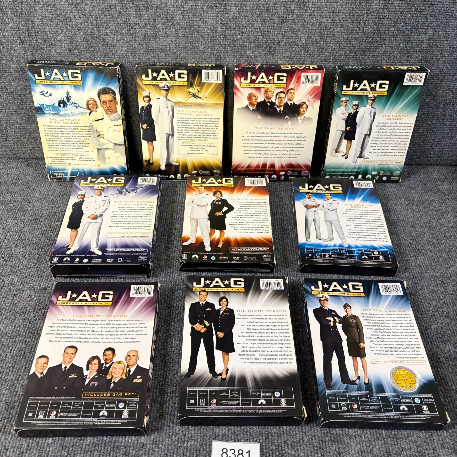 JAG:Complete Series Seasons 1-10 Set DVD Box Lot J.A.G. Judge Advocate General