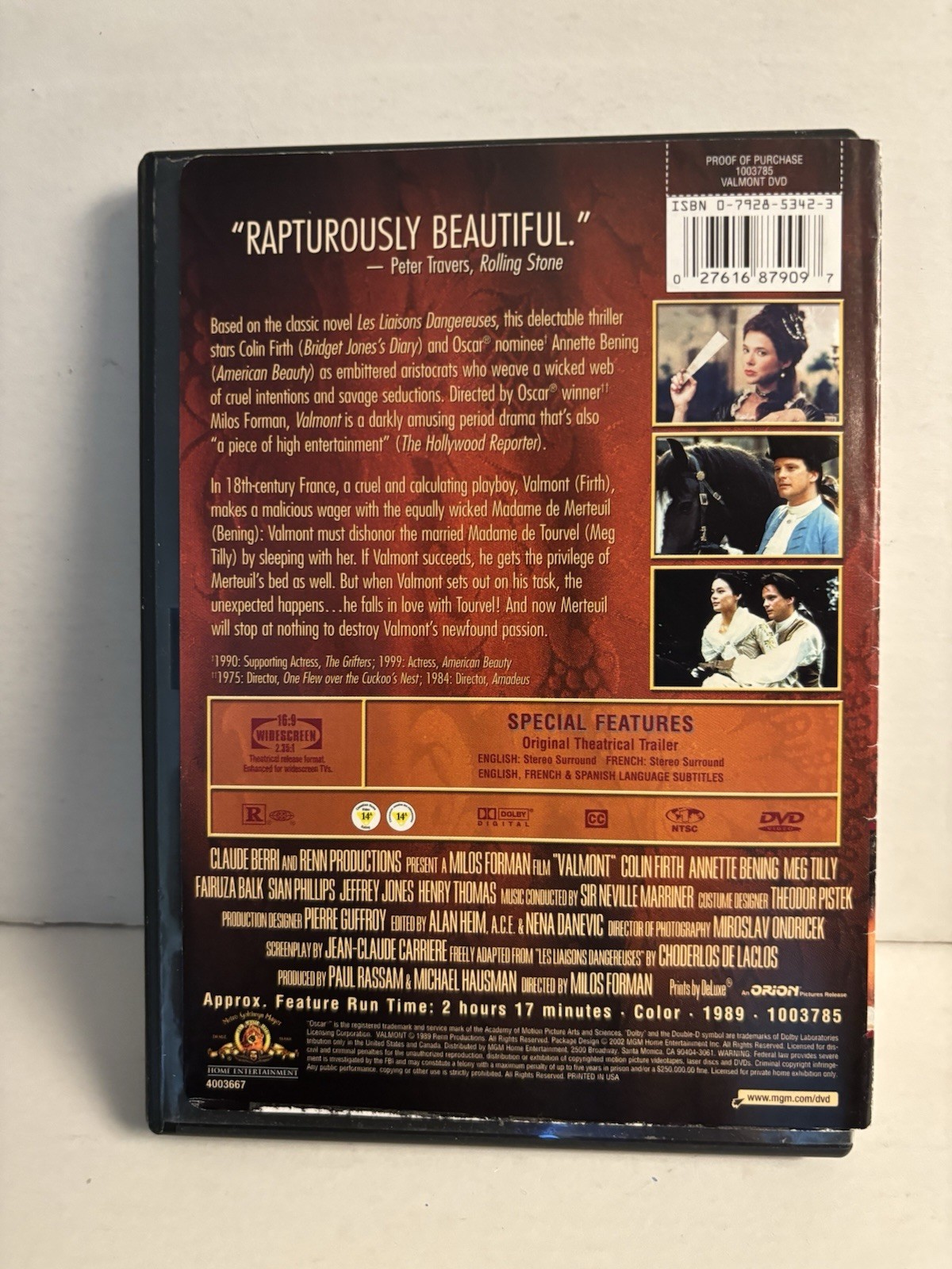 3 Milos Forman Period Films: Ragtime / Valmont / Goya’s Ghosts