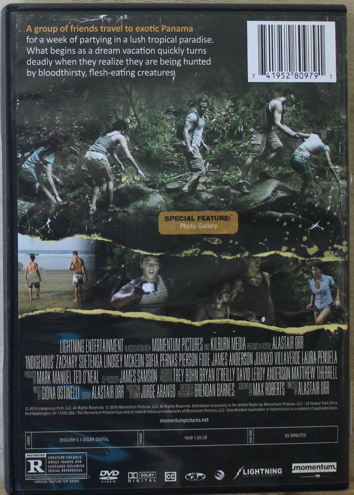 Indigenous (DVD) Creatures/Monsters/Like New/3393
