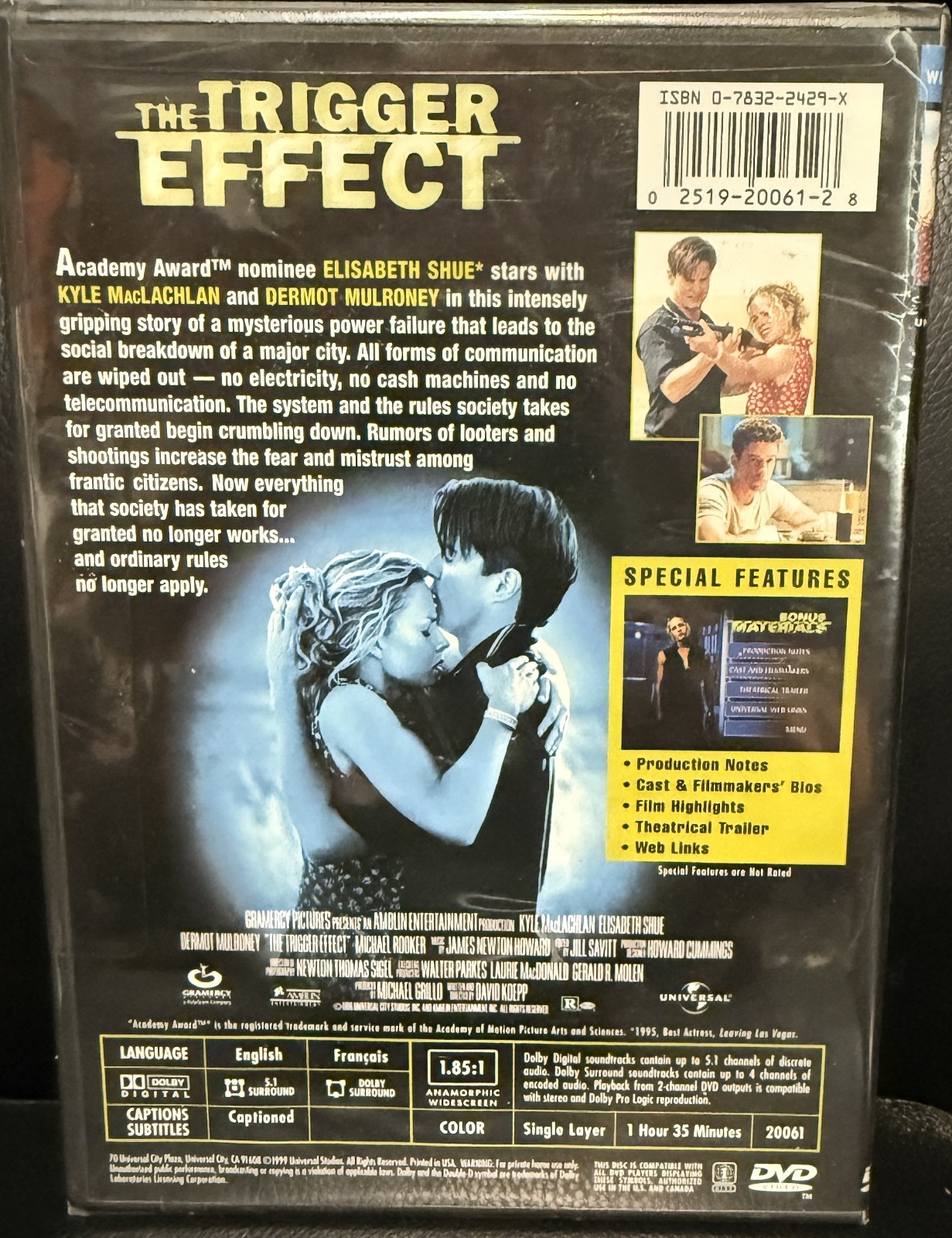 THE TRIGGER EFFECT (DVD) NEW/SEALED