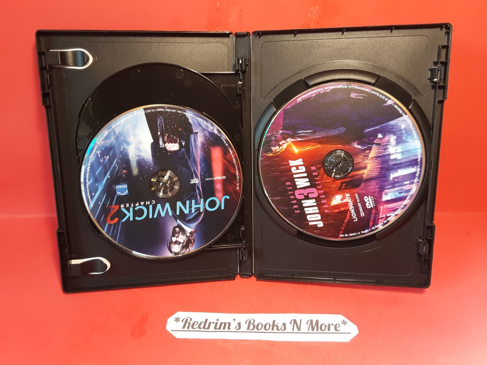 John Wick Movie Collection 1-3 DVD Widescreen Keanu Reeves VERY GOOD