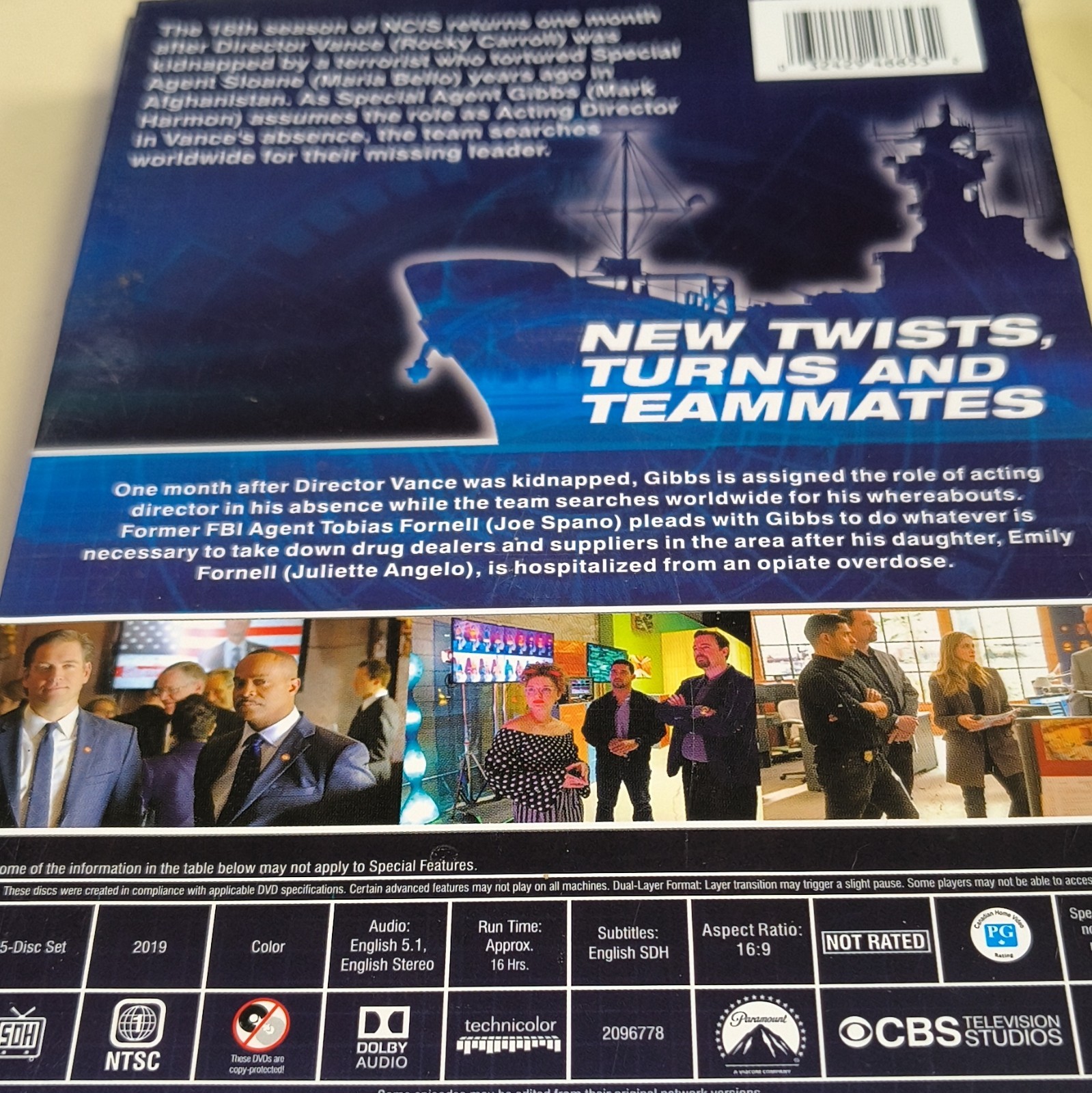 NCIS: Naval Criminal Investigative Service Season 16 DVD CBS 2019 NR NTSC 16:9