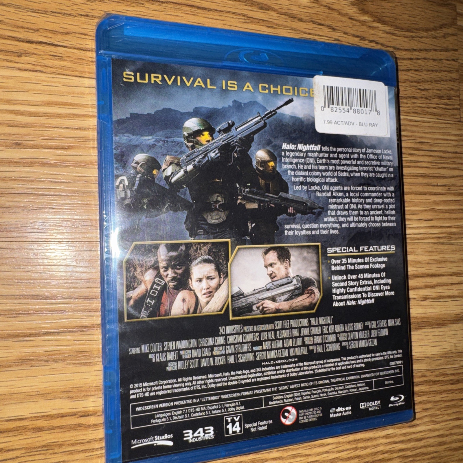 Halo: Nightfall Blu-ray Factory Sealed Brand NEW