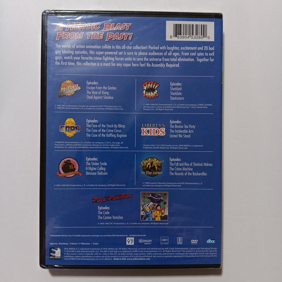 TV Guide Spotlight Super Action Animation (DVD 2020) Classic TV Animation 20 Ep.