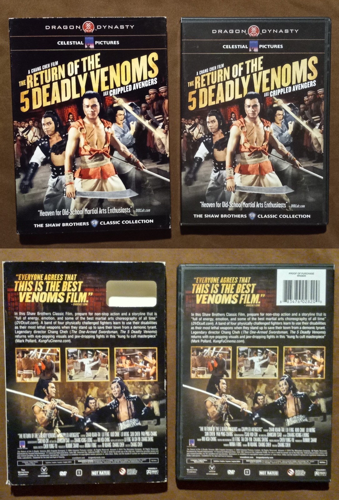 Shaw Brothers – Lot of 11 – Original Dragon Dynasty DVD’s – Region 1