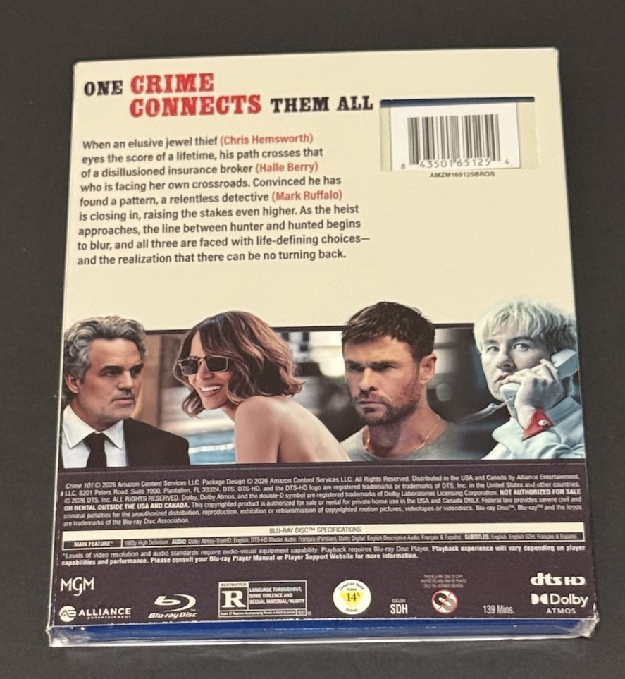 Crime 101 [New Blu-ray] With Slipcover