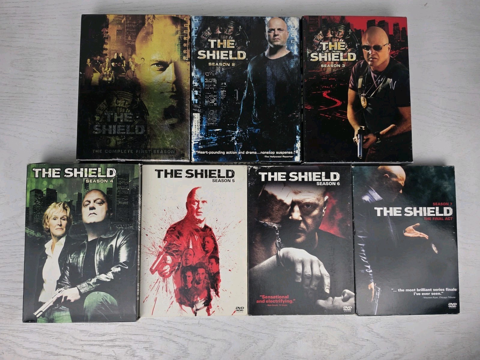 The Shield Complete Series Seasons 1-7 DVD Bundle Lot Michael Chiklis TV Drama
