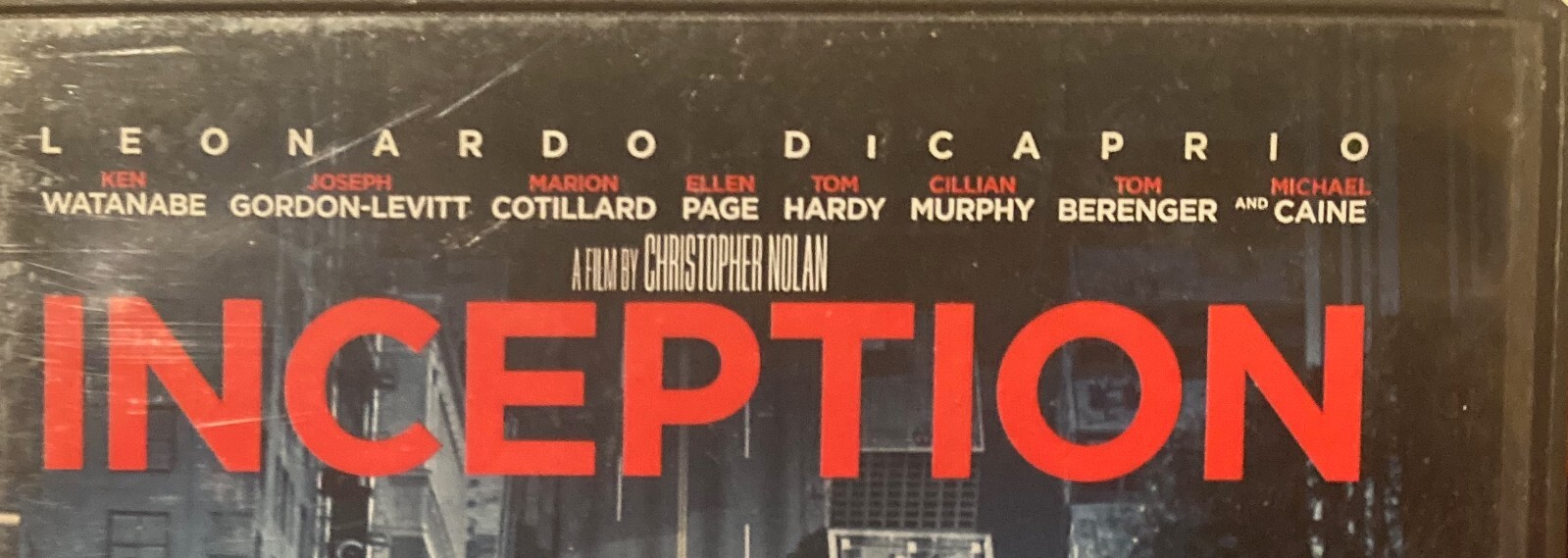 Inception Leonardo DiCaprio DVD