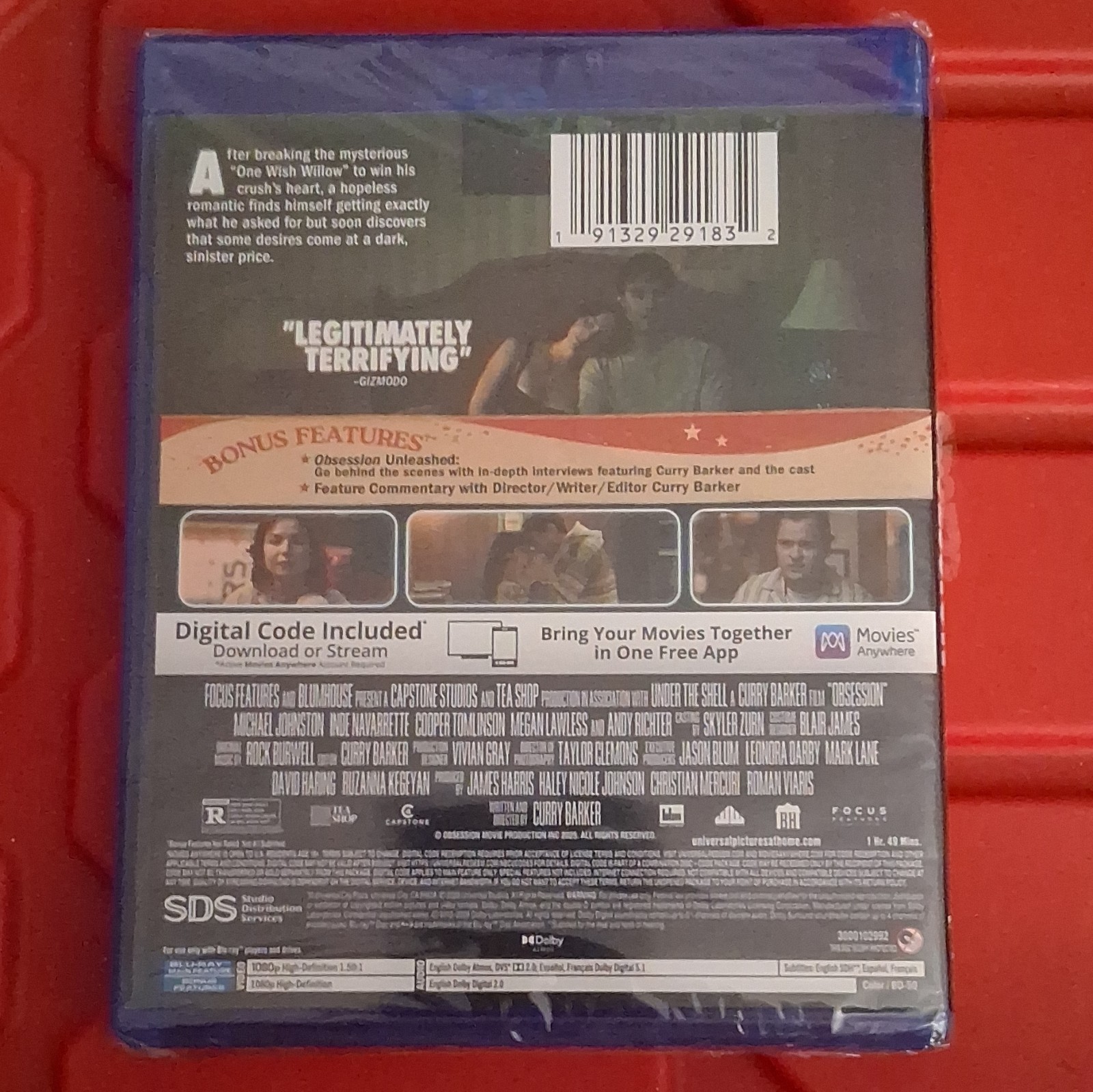Obsession Blu-ray + Digital Copy Collector’s Edition