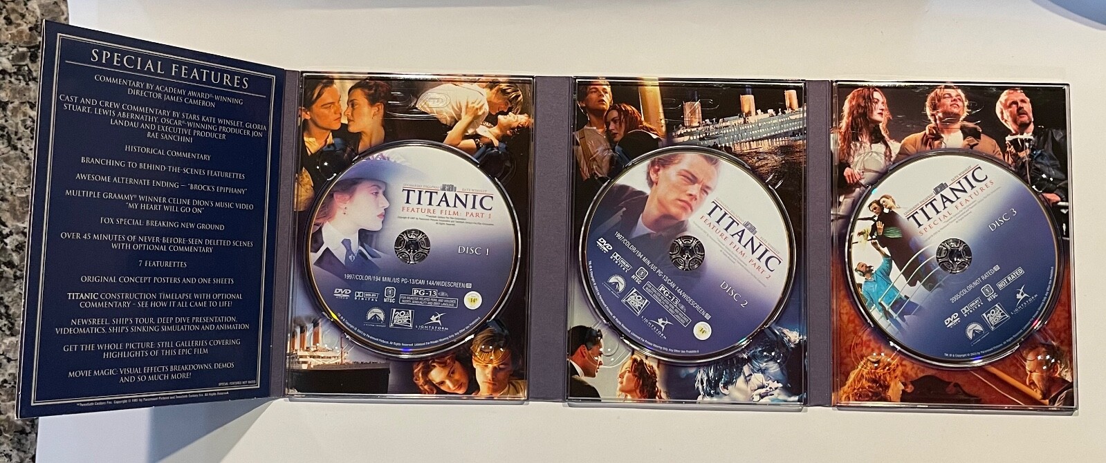 Titanic Special Collector’s Edition DVD 3-Disc Box Set THX Remastered